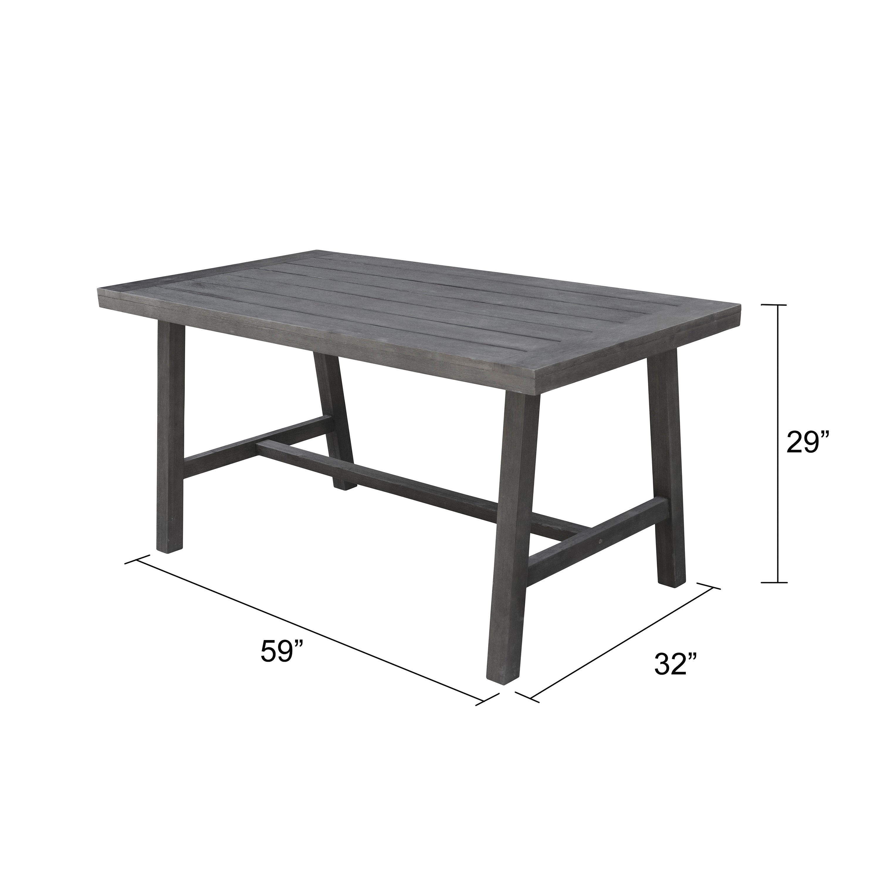Miami Outdoor Patio Picnic Dining Table