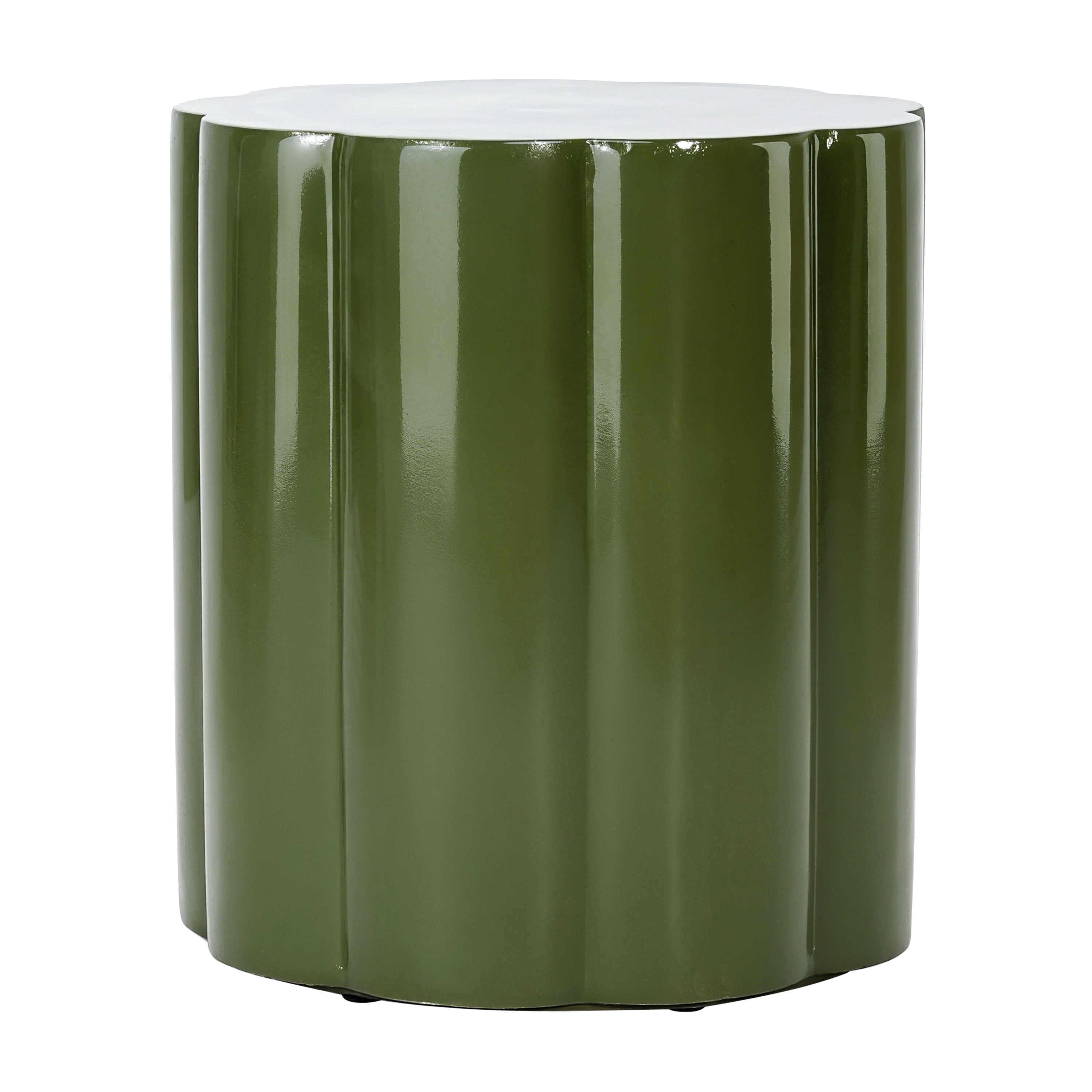 High-Gloss Magnesium Oxide Outdoor Side Table