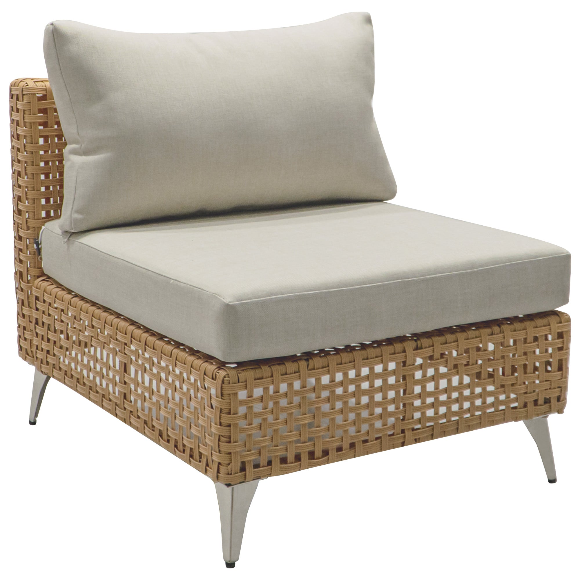 7-Piece Outdoor Wicker Sectional Sofa with Water Resistant Cushions and Coffee Table