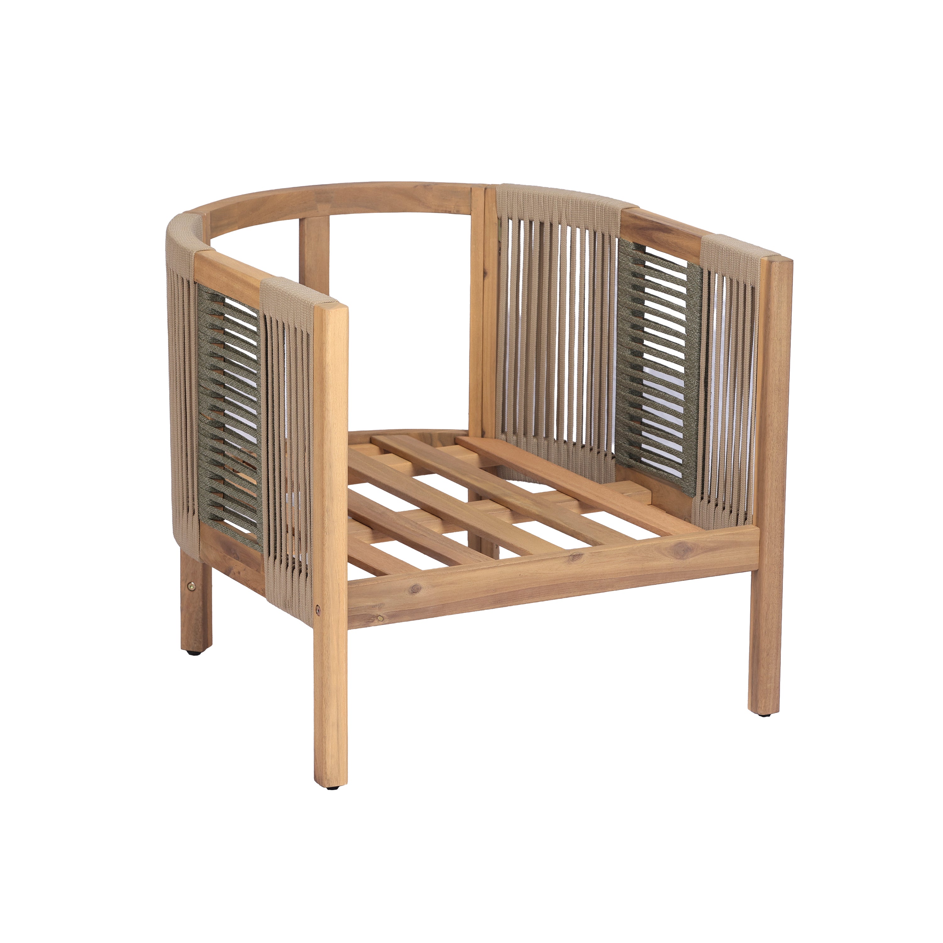 Potter 5-Piece Outdoor Acacia Wood Conversation Set