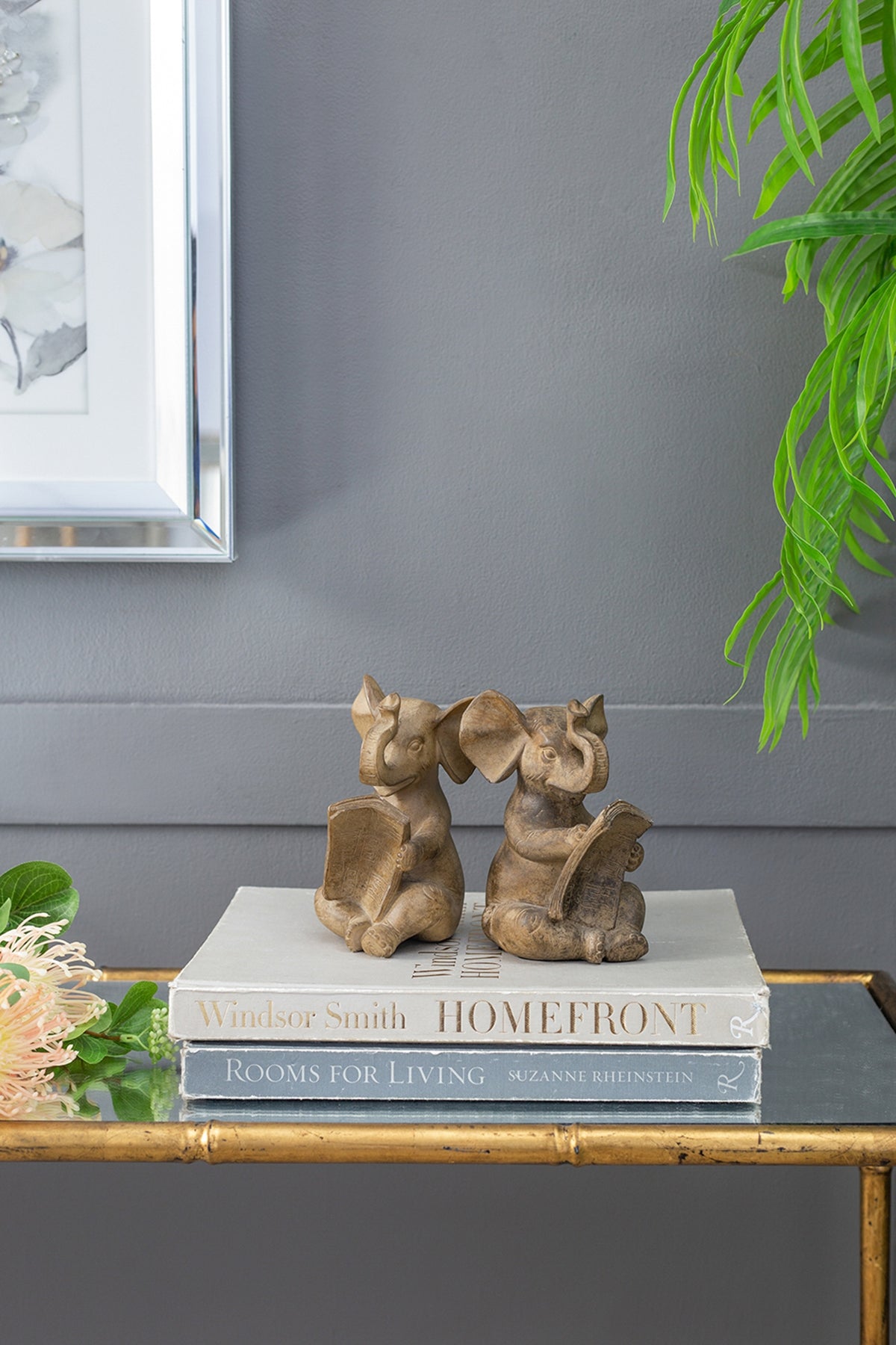 Elephant Bookends, Set of 2