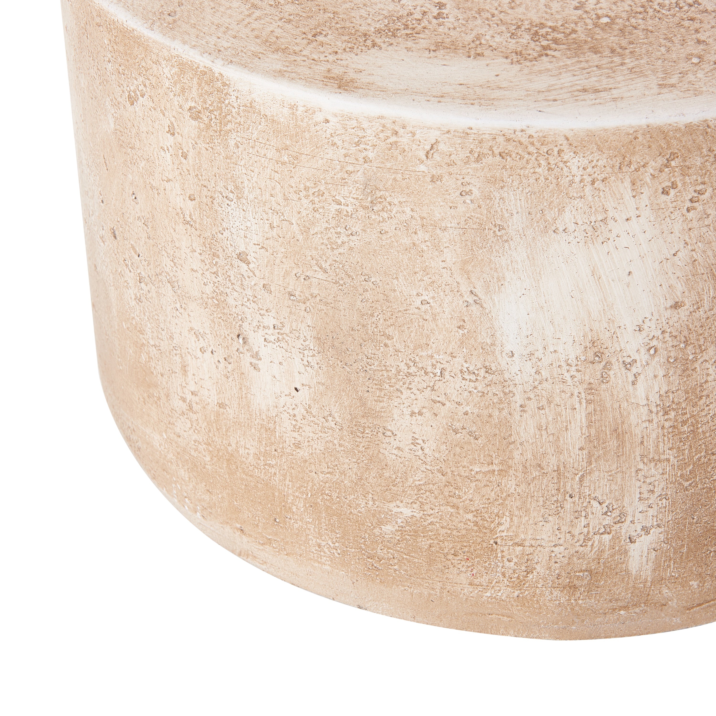 Indoor/Outdoor Handmade Side Table with Stone Look