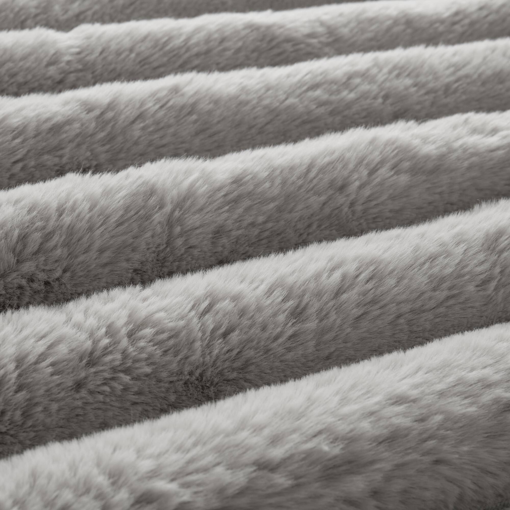 Ultrasoft Faux Fur Ribbed Comforter Set