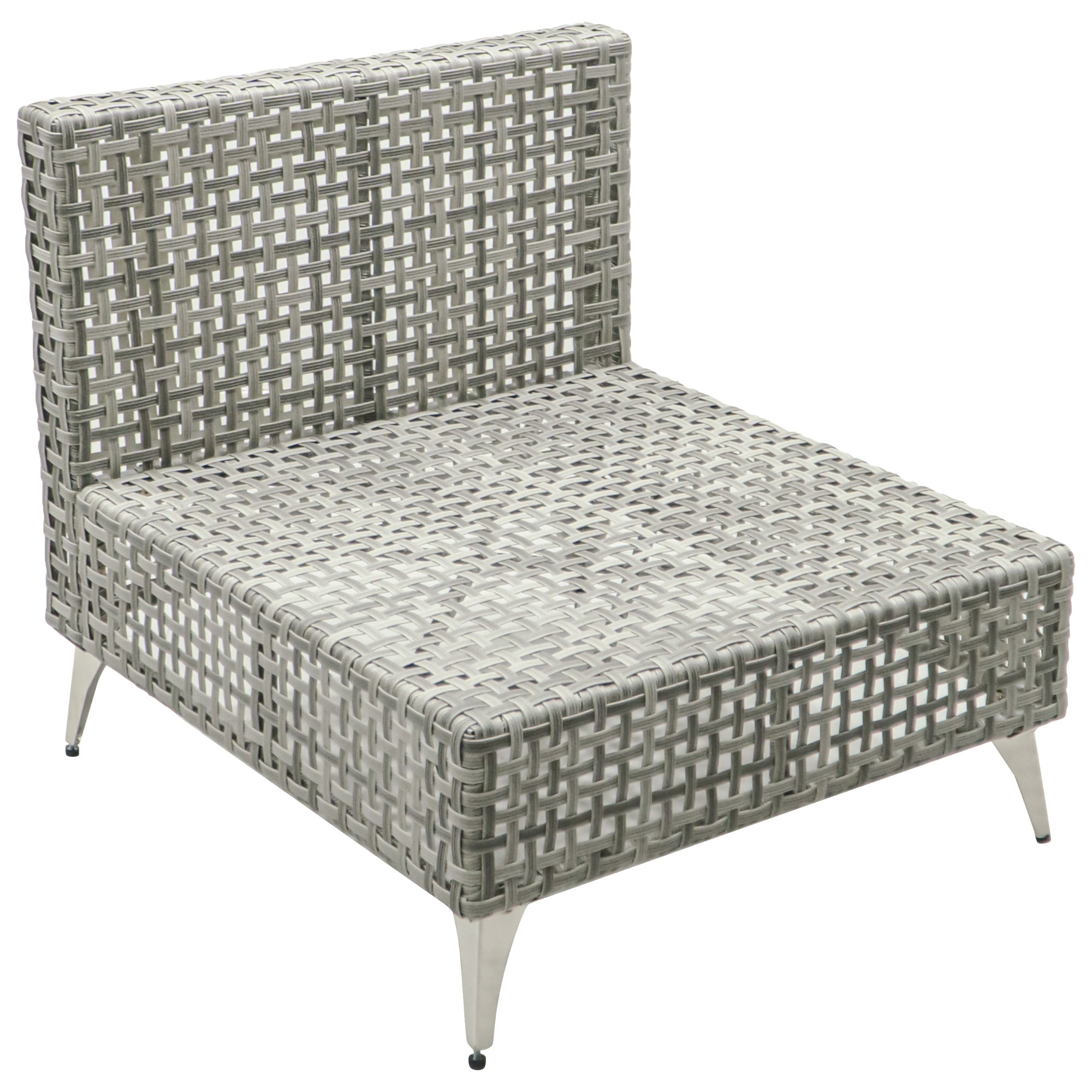 7-Piece Outdoor Wicker Sectional Sofa with Water Resistant Cushions and Coffee Table