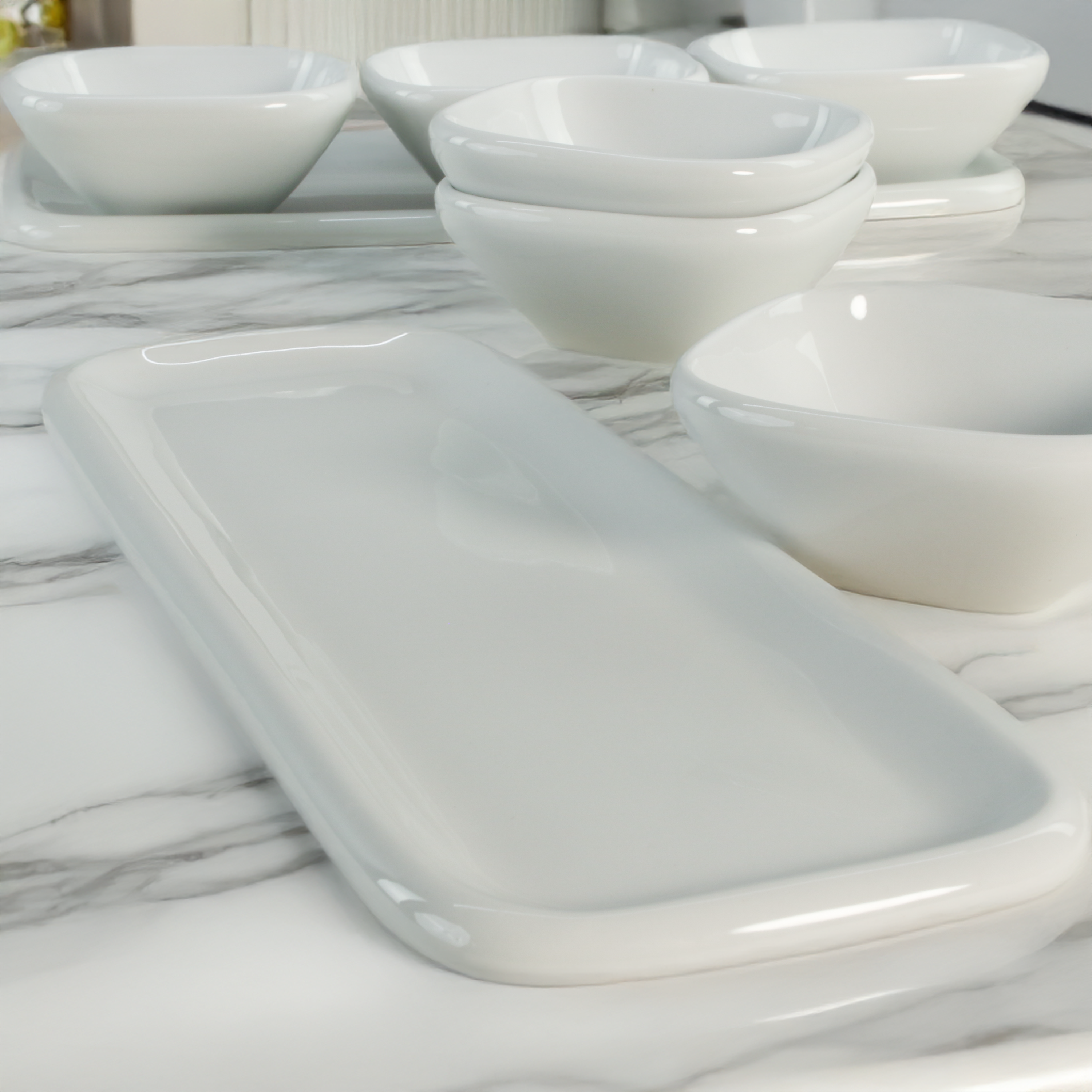 8-Piece Impulse Dip Set, White