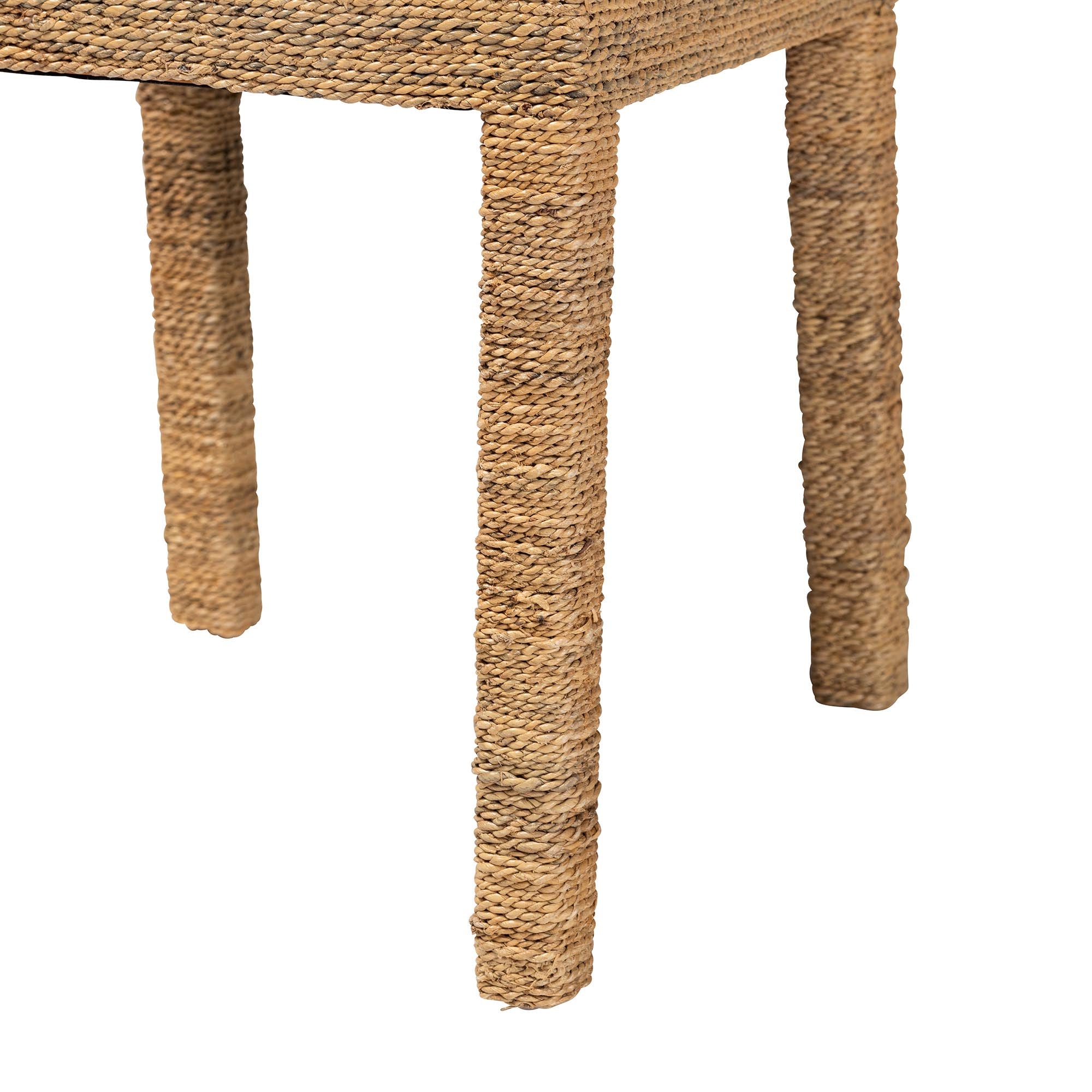 Harper Seagrass and Mahogany Wood Dining Chair