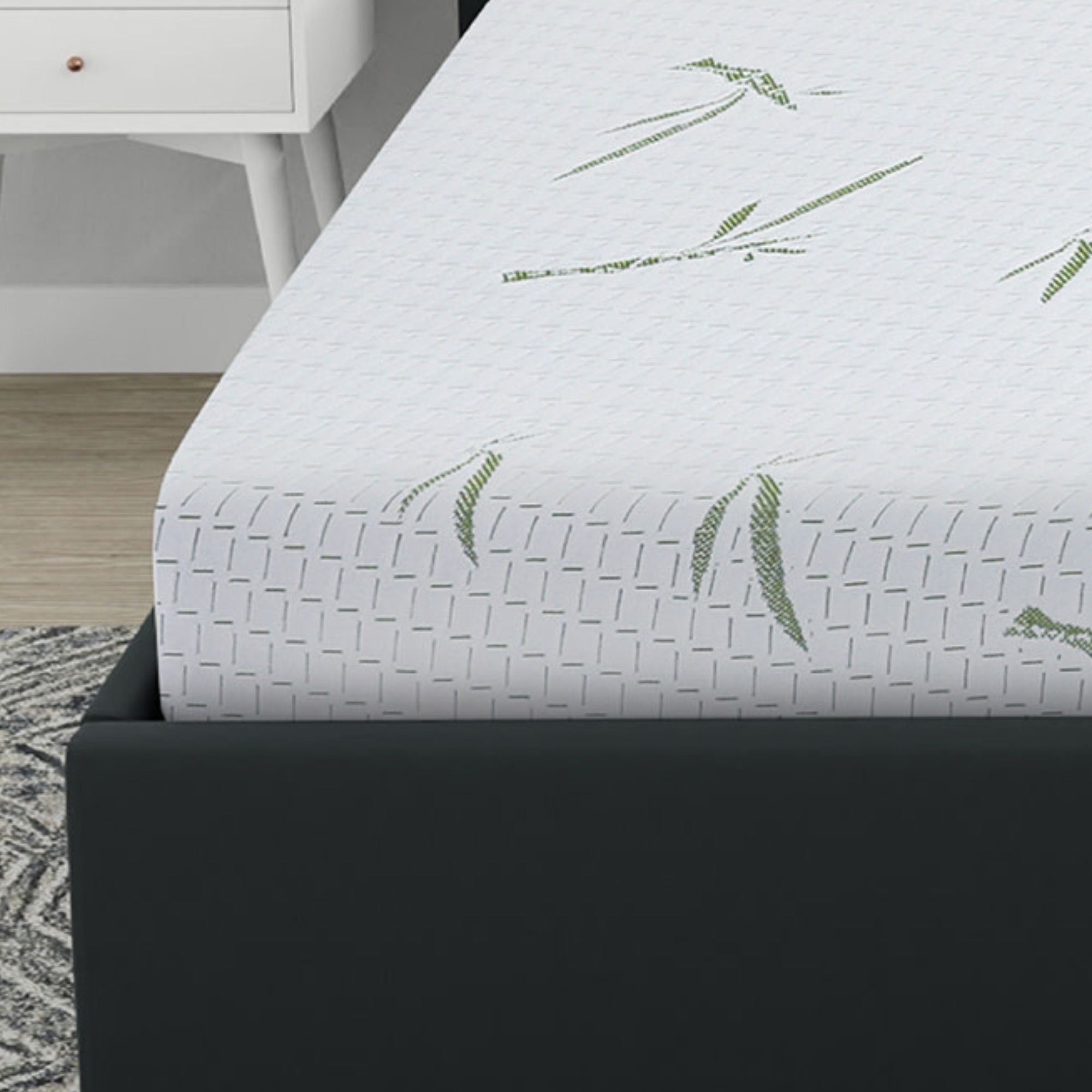 Restonic Biopedic Naturals 8-Inch Dual Layer Memory Foam Mattress with Bamboo Infused Cover