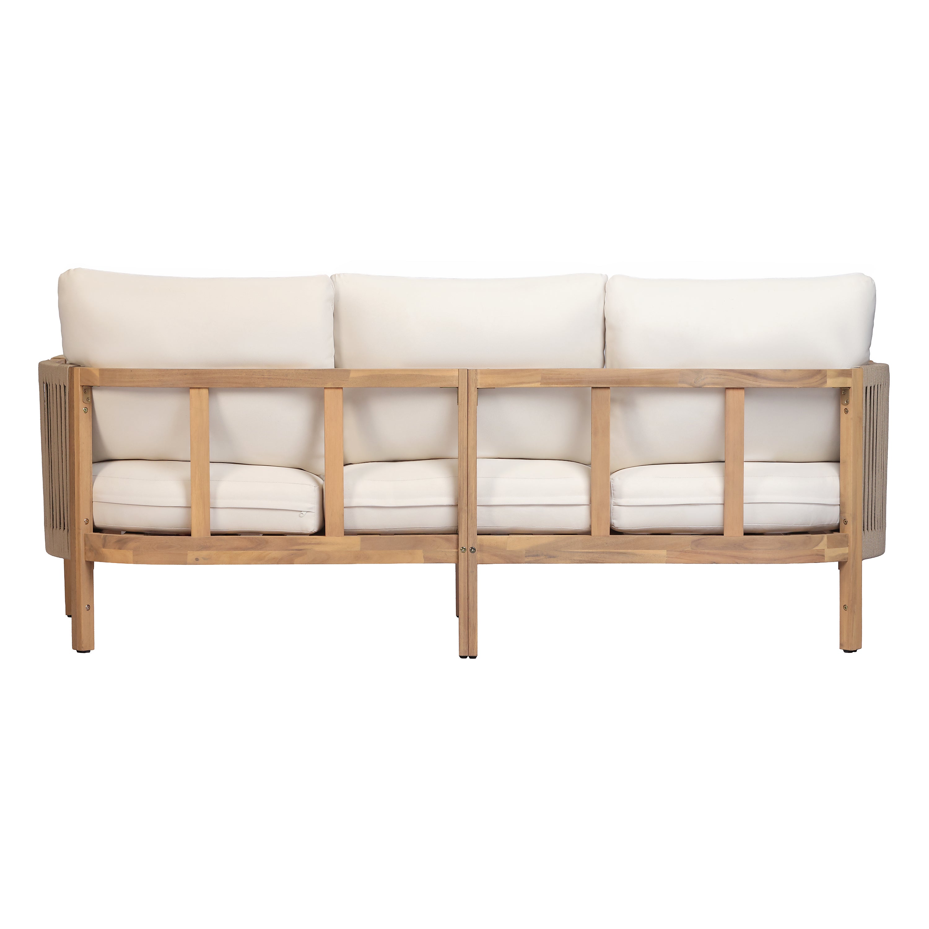 Potter Outdoor Acacia Wood 3-Seater Sofa