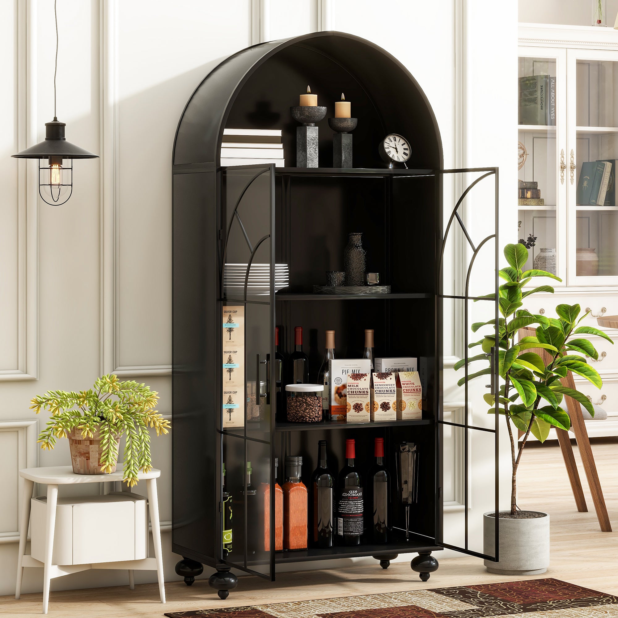 Modern Arched Storage Cabinet
