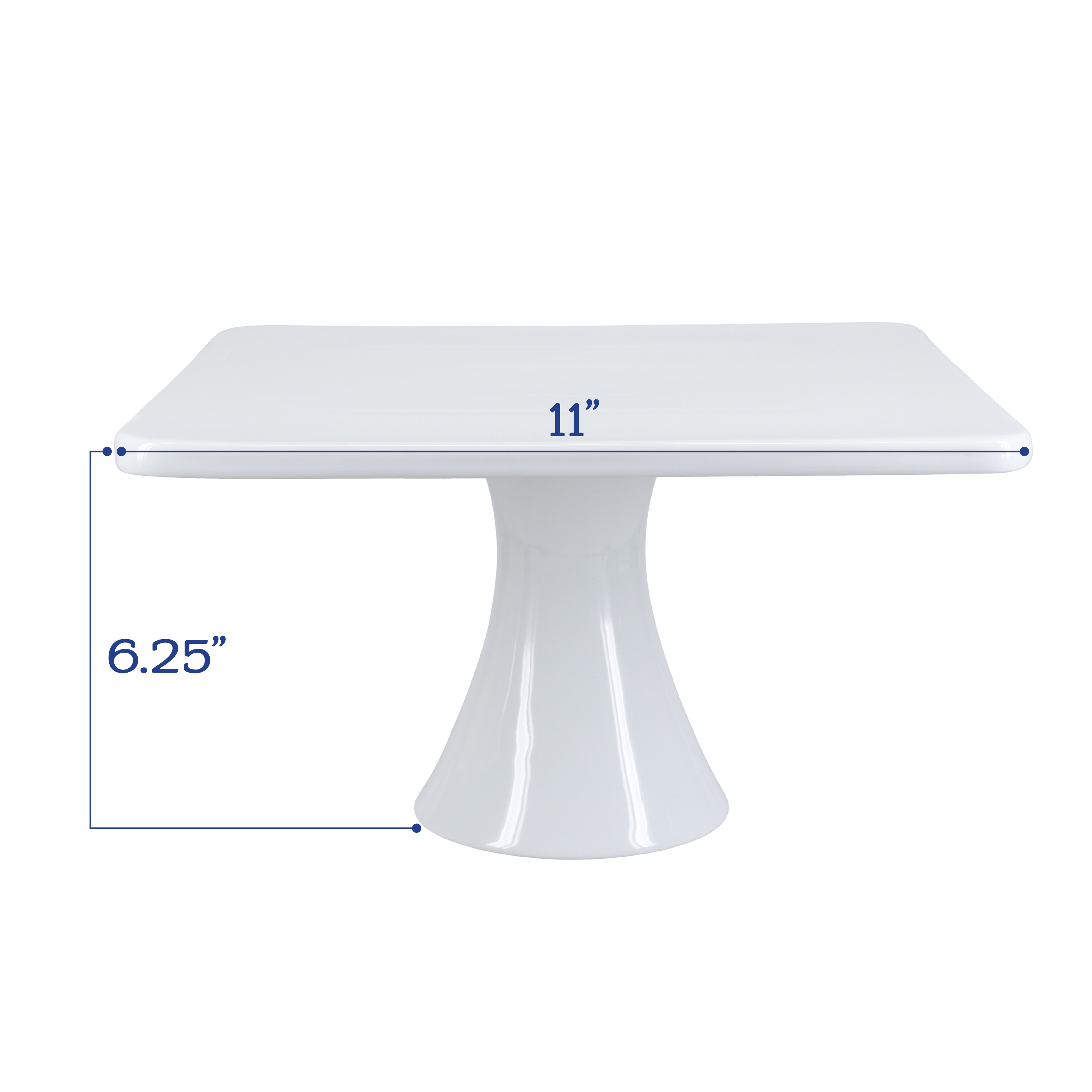 Square Pedestal Cake Stand