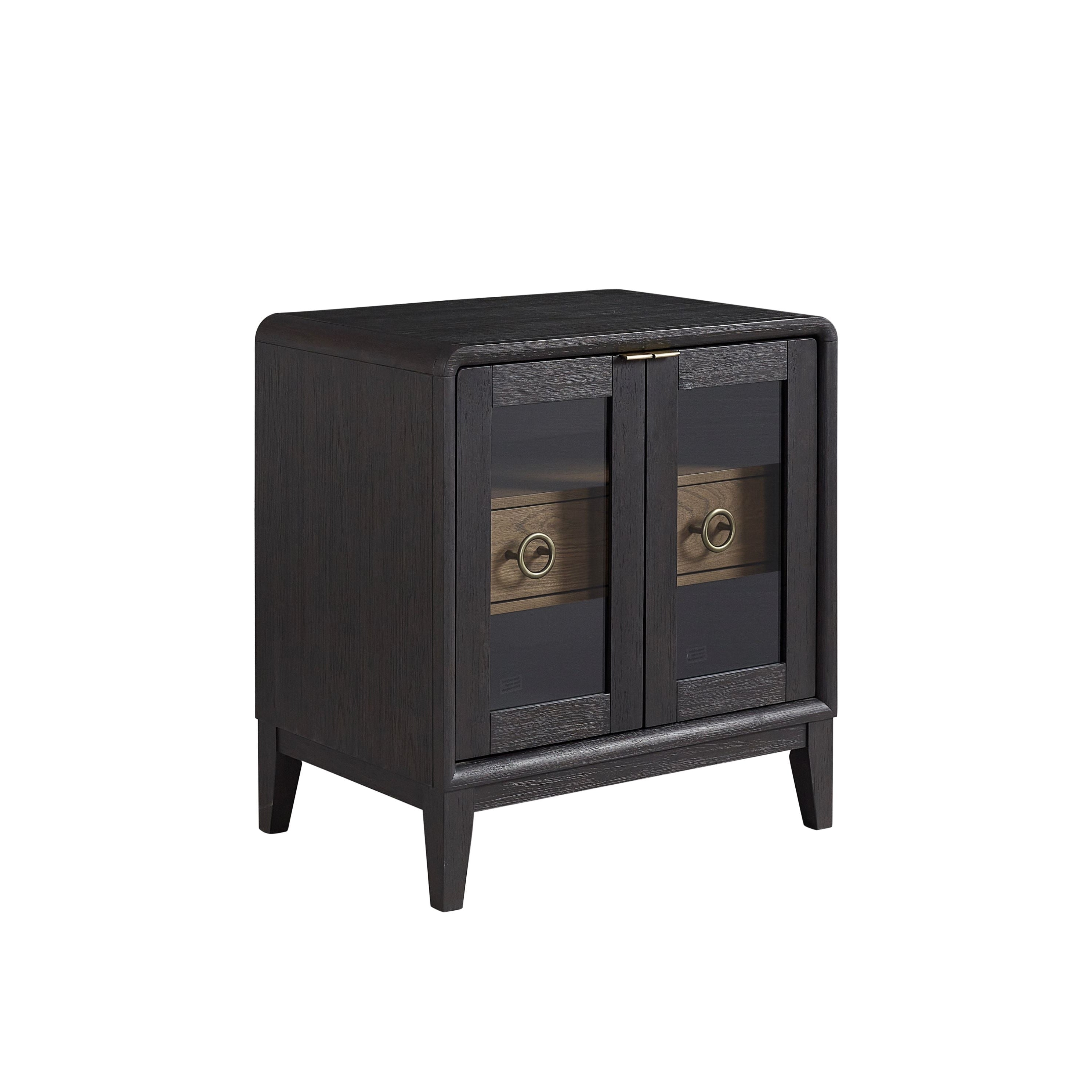 Glass Door Nightstand