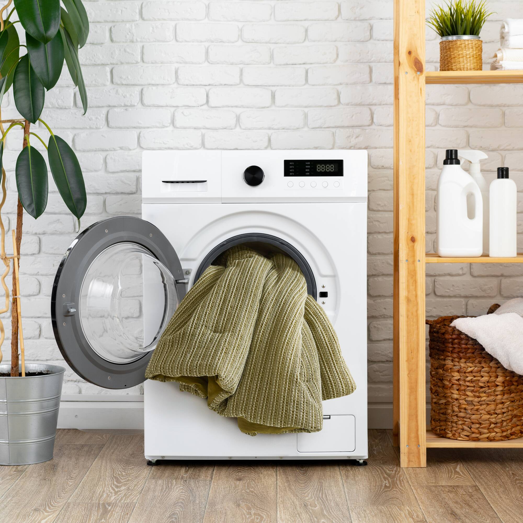 3P Piece Waffle Washed Comforter Set