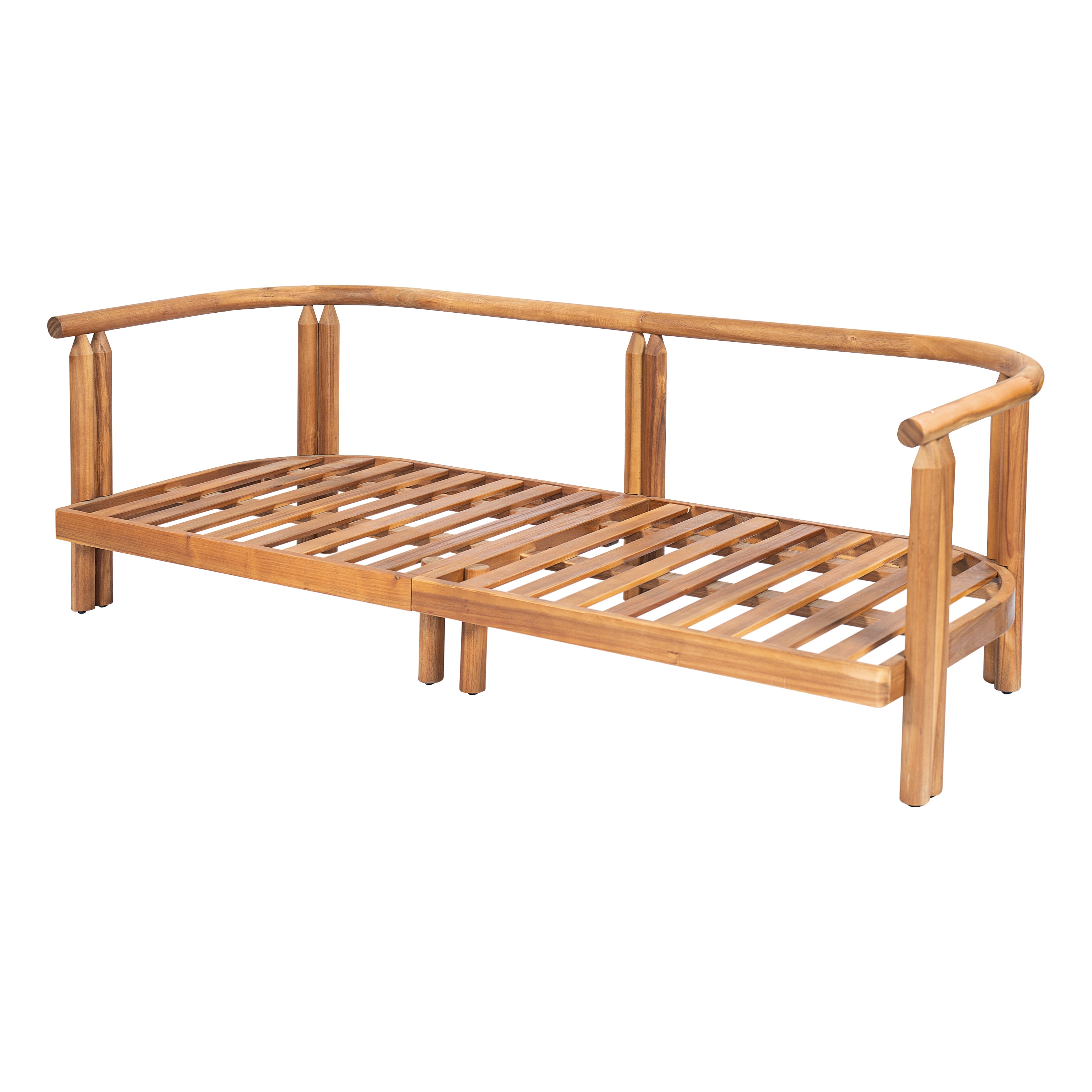 Cove Outdoor Acacia Wood 3pcs Chat Set