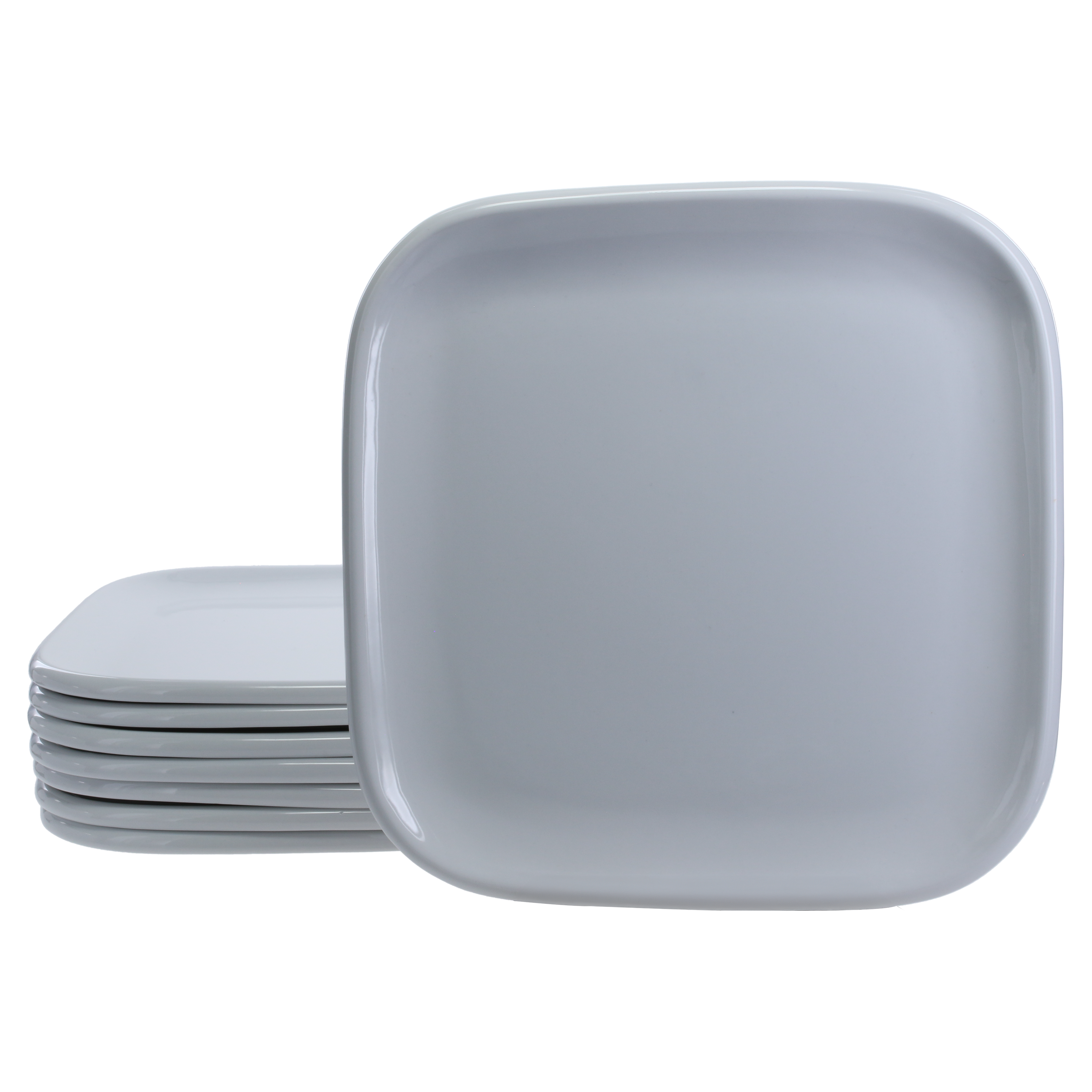 Impulse Square Dinner Plates, Set of 8