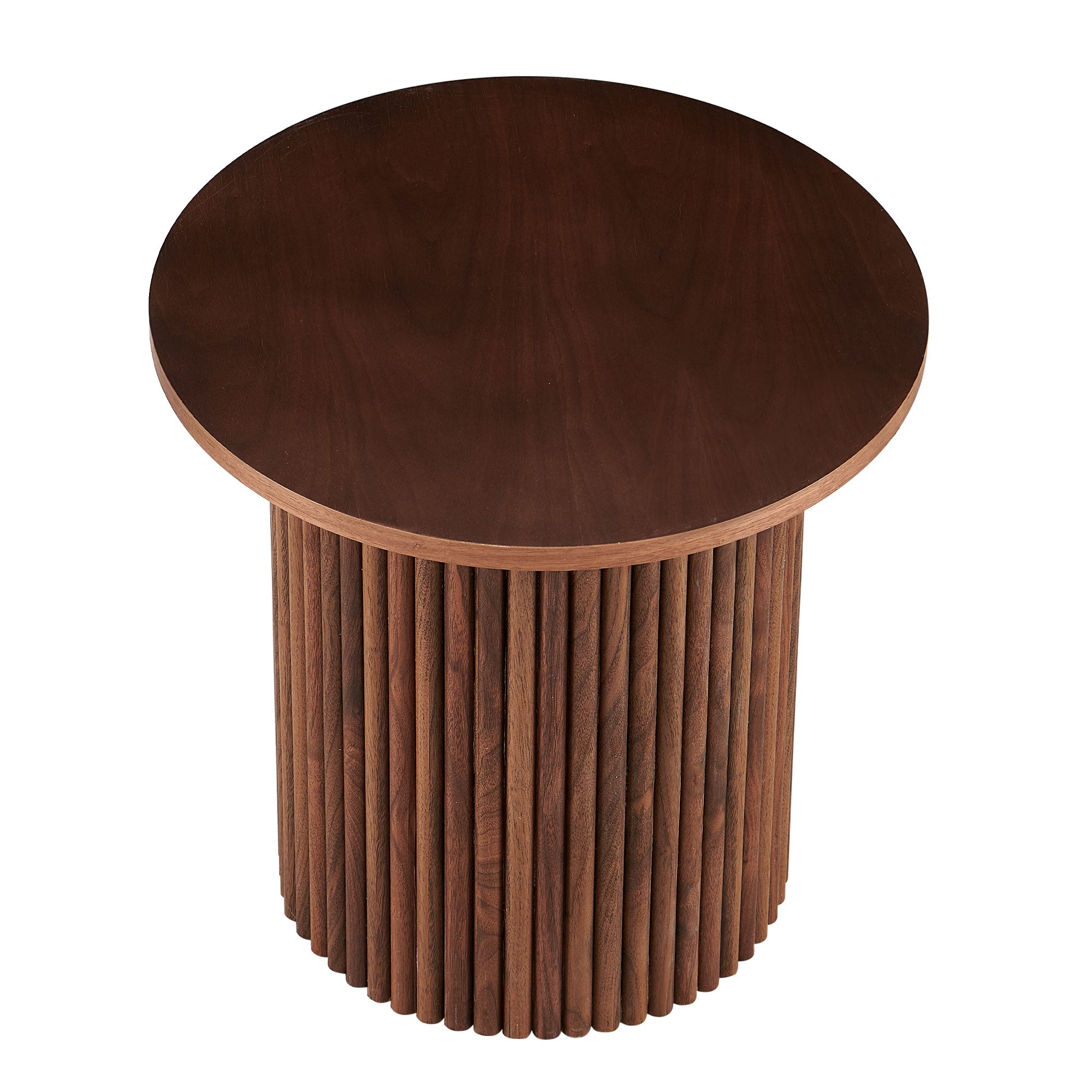 Fantasia Round Coffee Table with Column Design