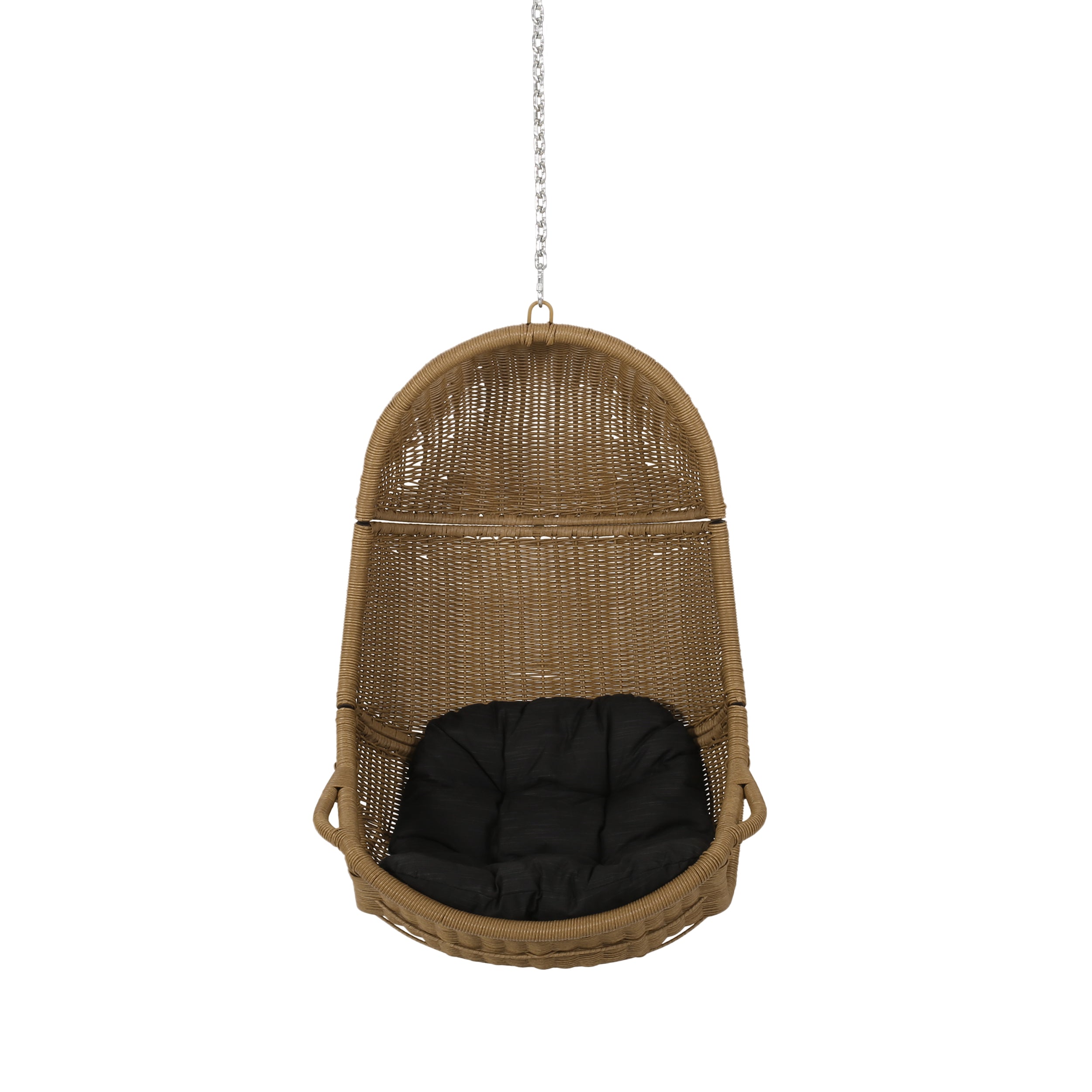 Berrien Outdoor/Indoor Wicker Hanging Swing Chair with 8-Foot Chain