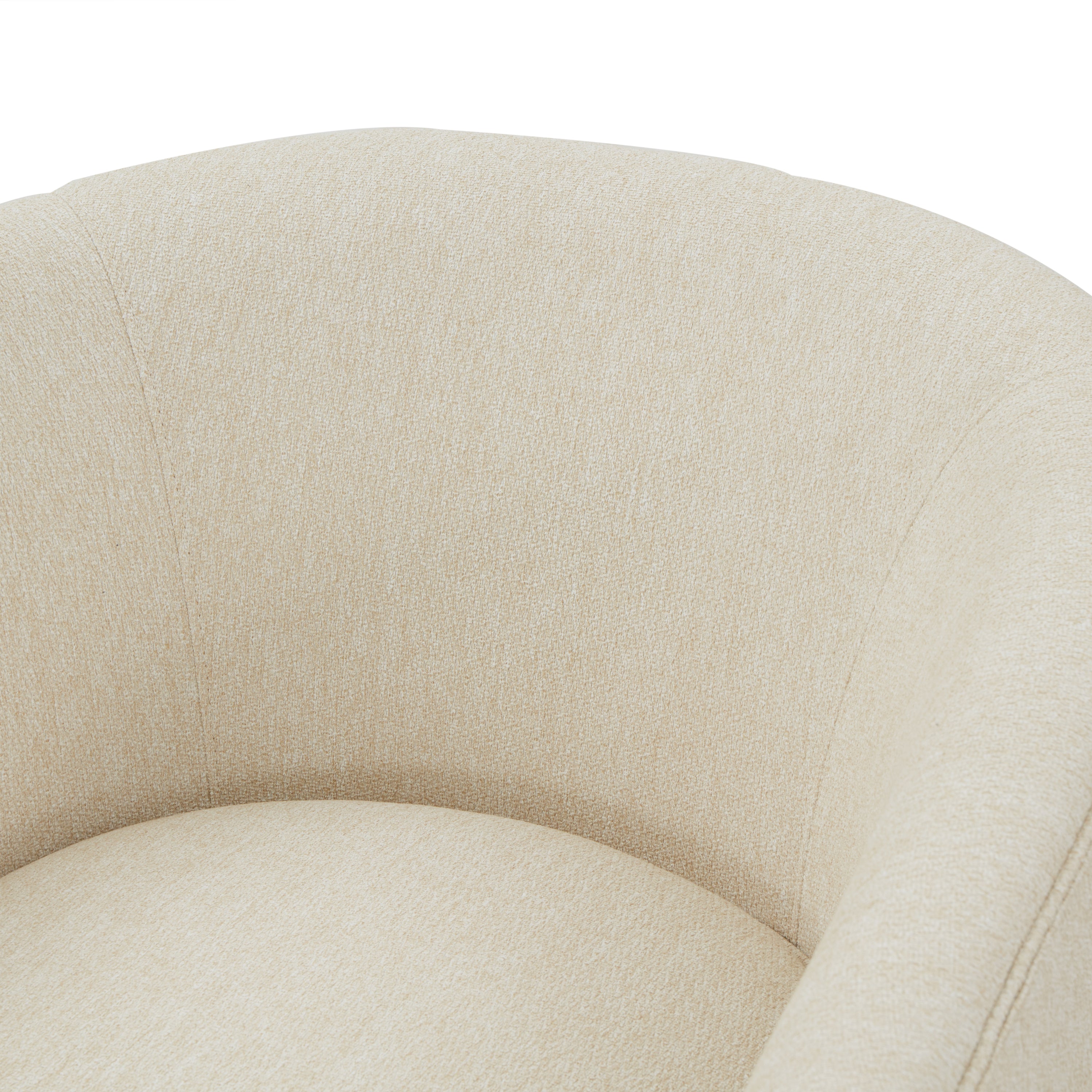 Miramar Swivel Club Accent Chair with Wood Base