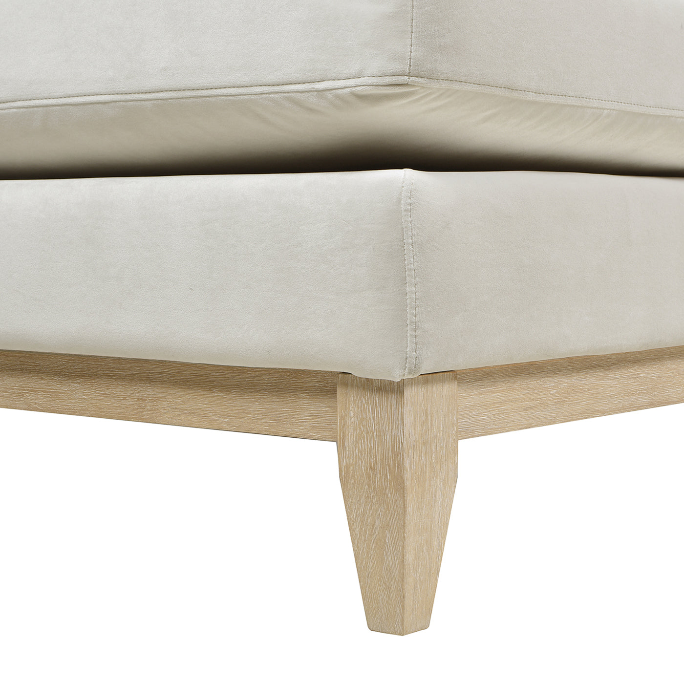 Knox 89' Velvet Modern Farmhouse Reversible Chaise Sectional Sofa