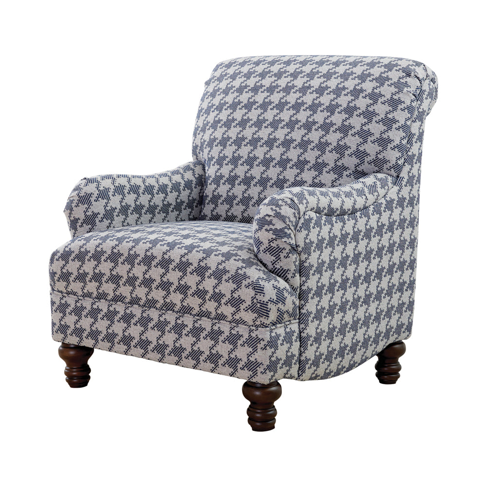 Danforth Houndstooth Upholstered High Backrest Accent Chair