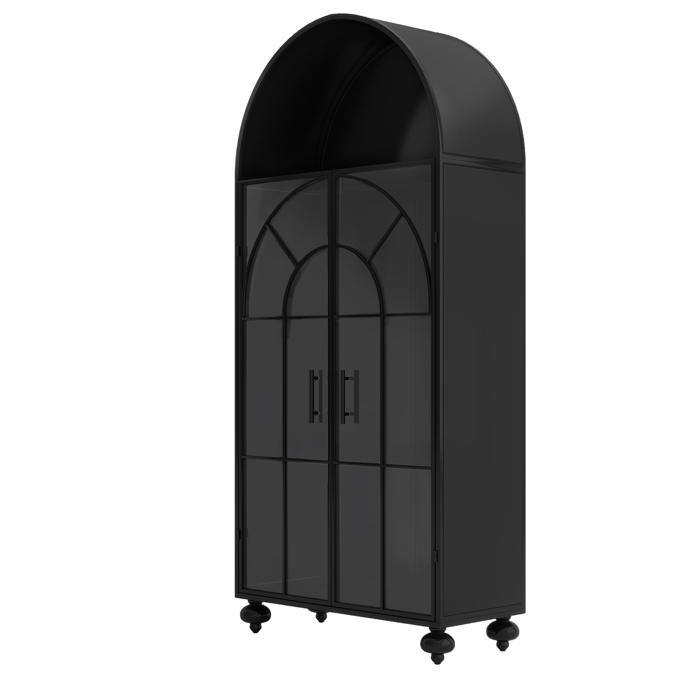 Modern Arched Storage Cabinet