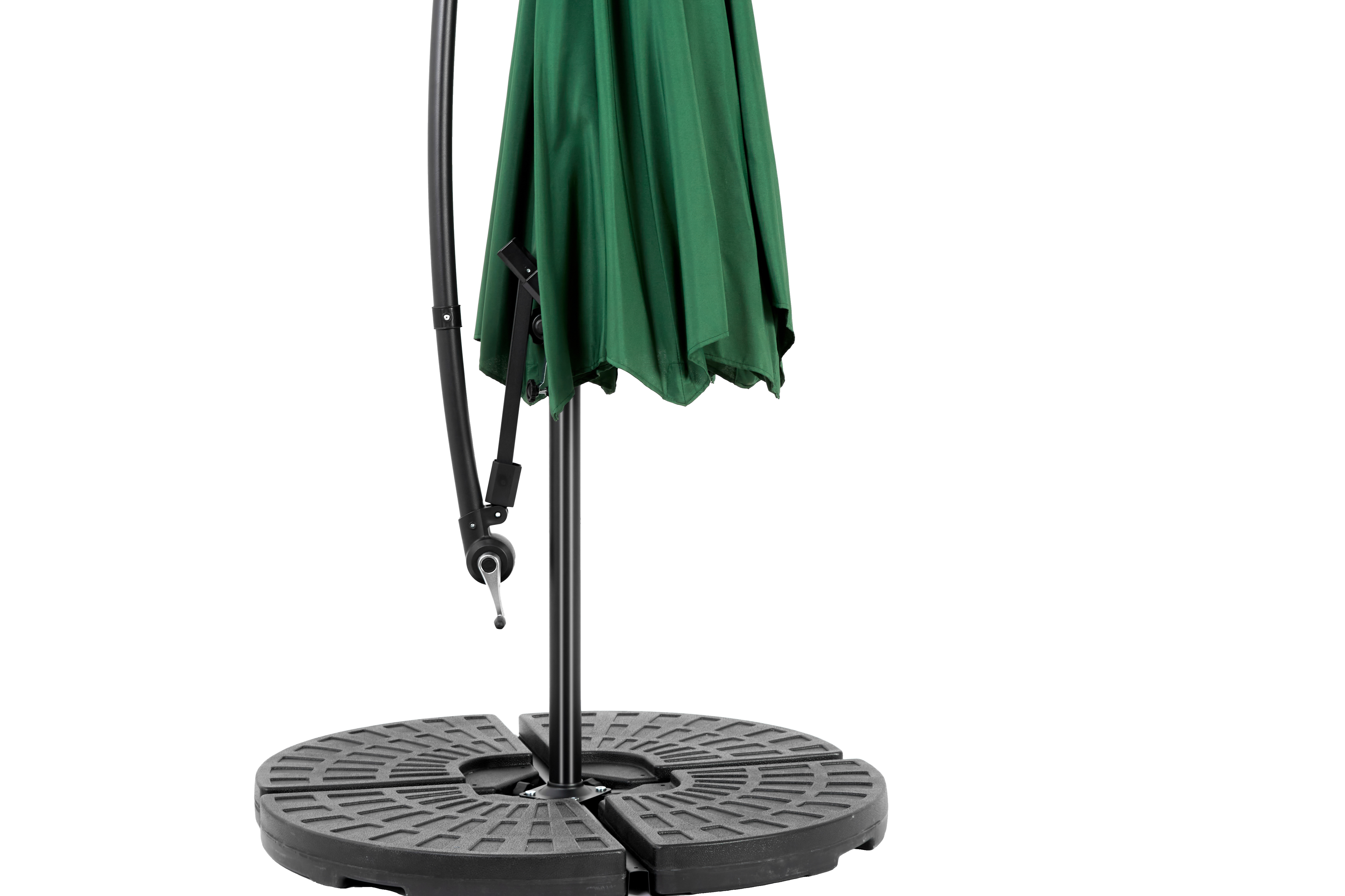 10' Offset Hanging Market Patio Umbrella w/Easy Tilt Adjustment, Base Not Included