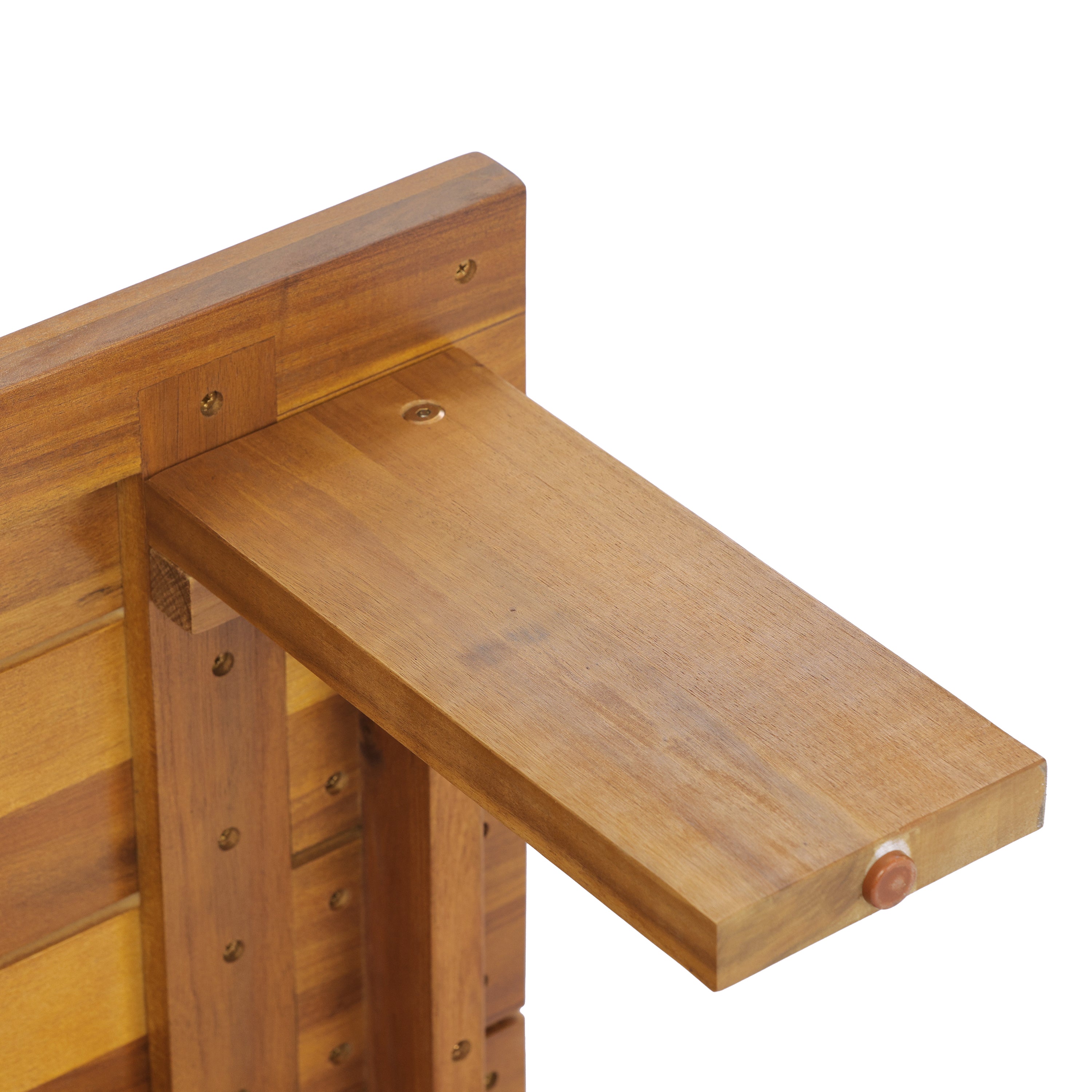 Kanso Acacia Wood Outdoor Patio Loveseat and Coffee Table