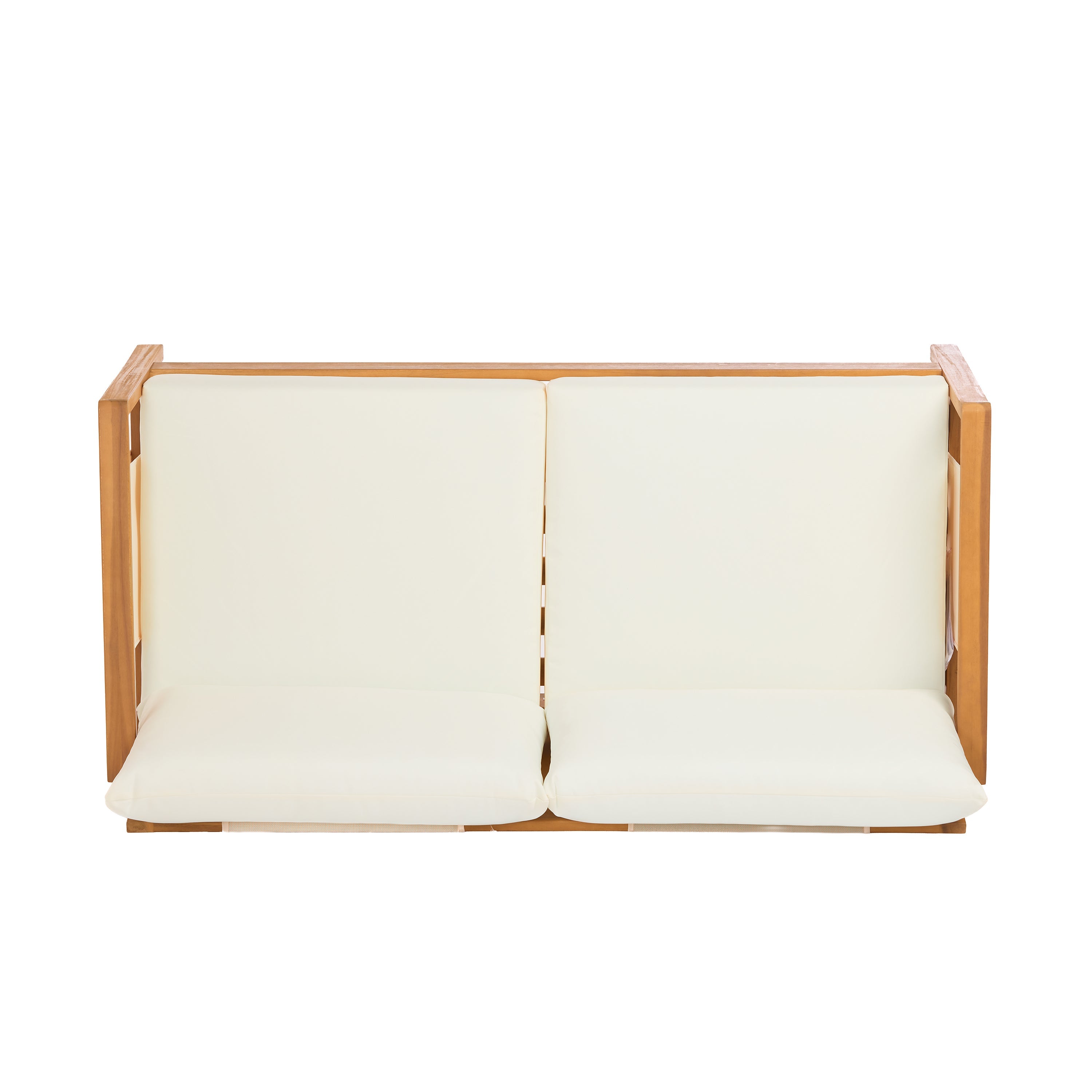 Khali 2 Piece Acacia Wood Outdoor Sofa Set with Cushions