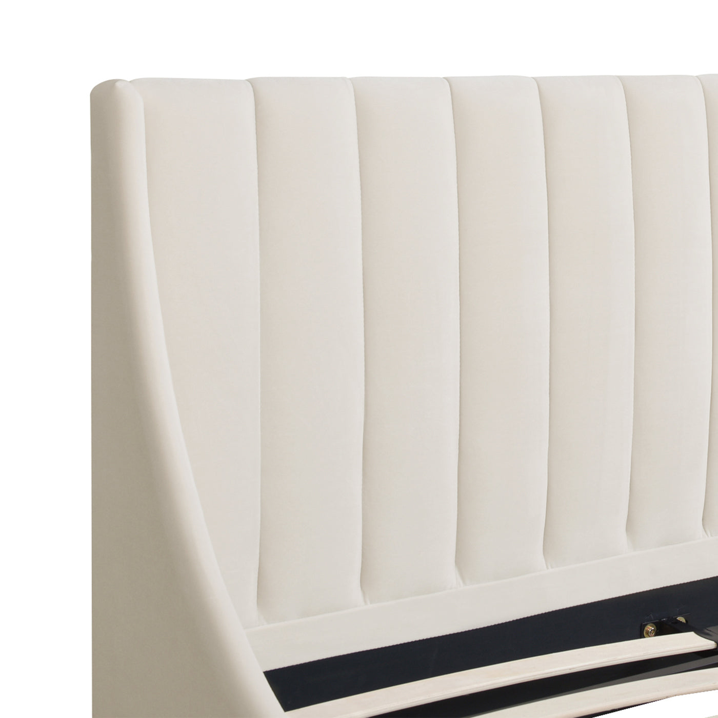 Asphodel Upholstered Platform Bed with Channel Tufted Headboard
