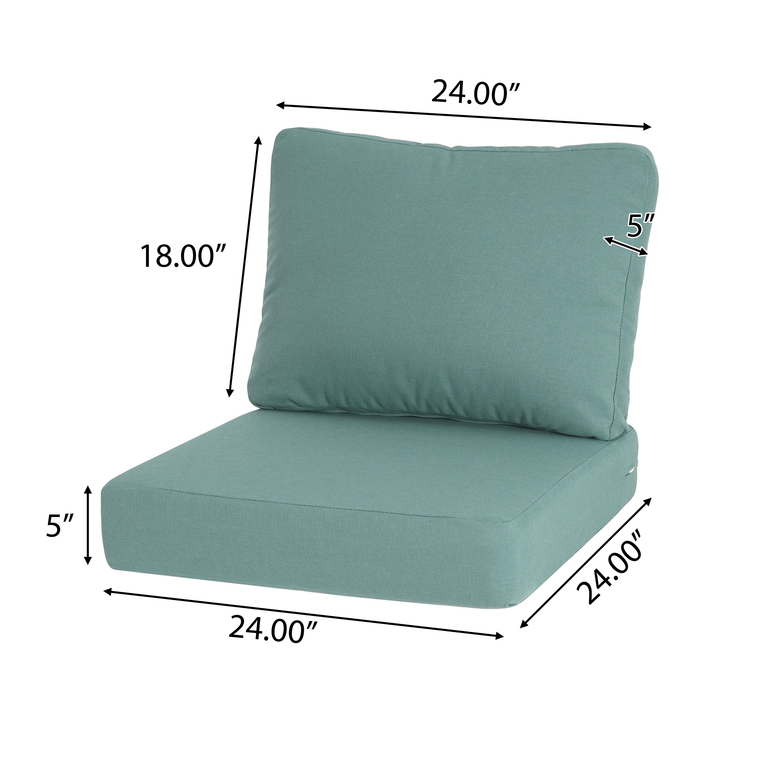 Noah Outdoor Club Chair Cushion Set, Seat Cushion and Back Cushion