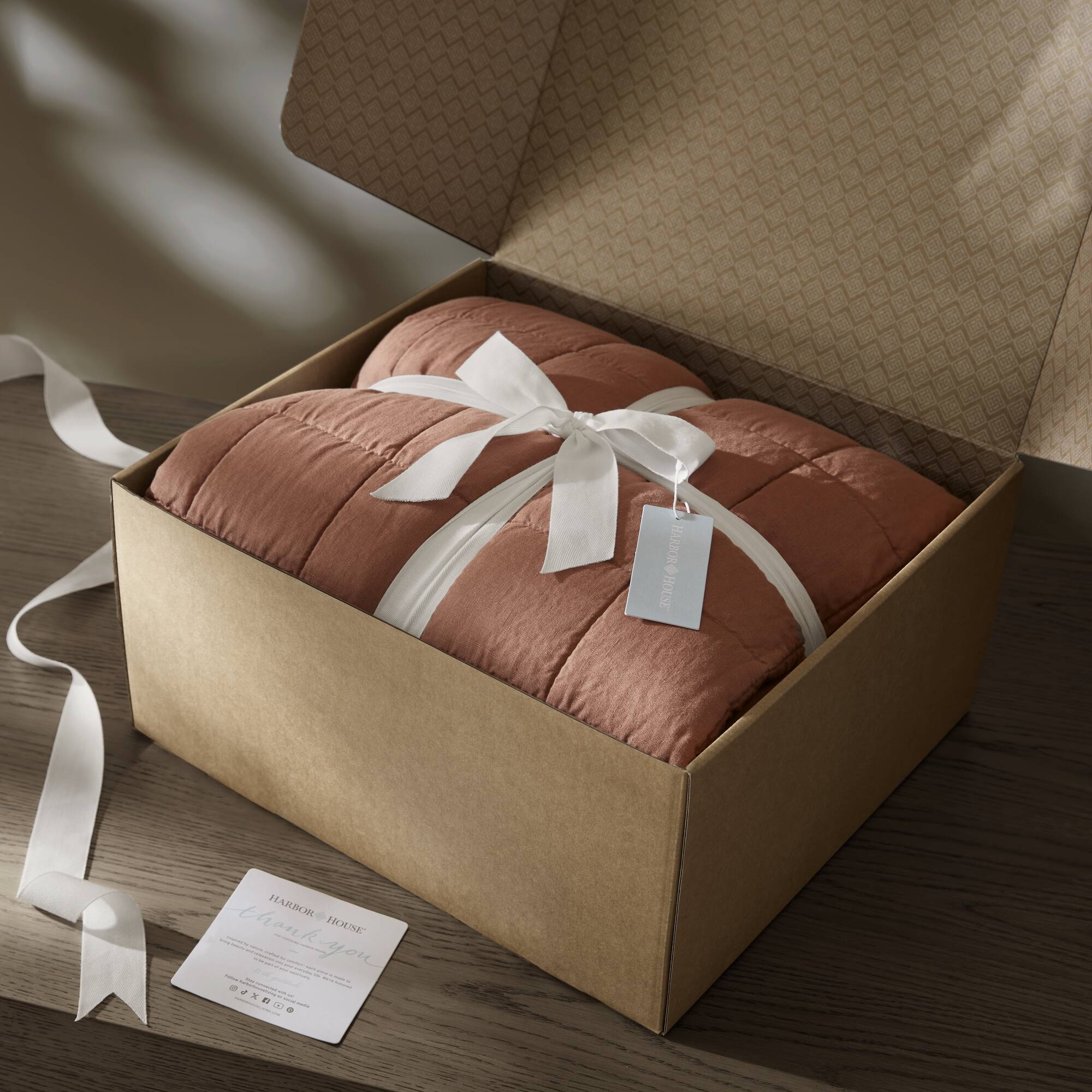 3 Piece Garment Washed French Linen Quilt Set