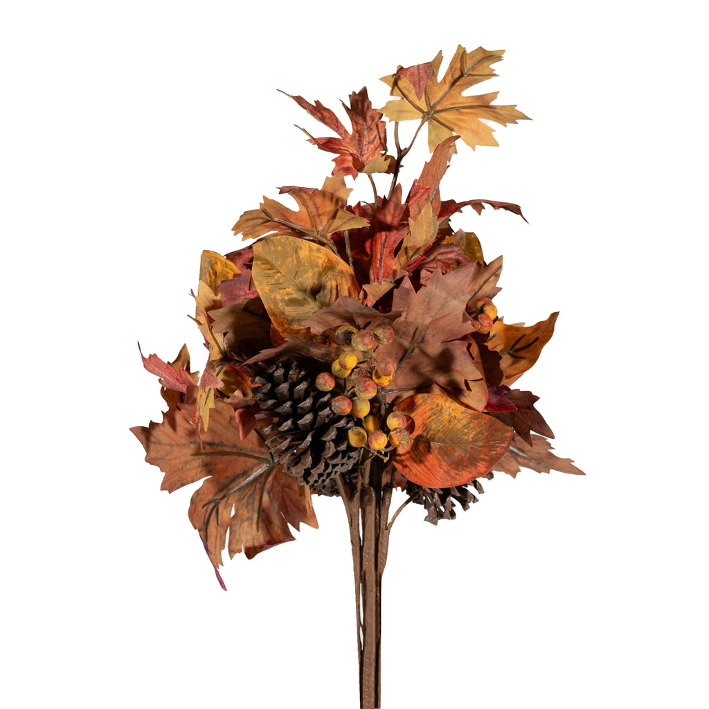 Fall-Leaf-Bundle-(set-of-2)-Orange-Faux-Florals