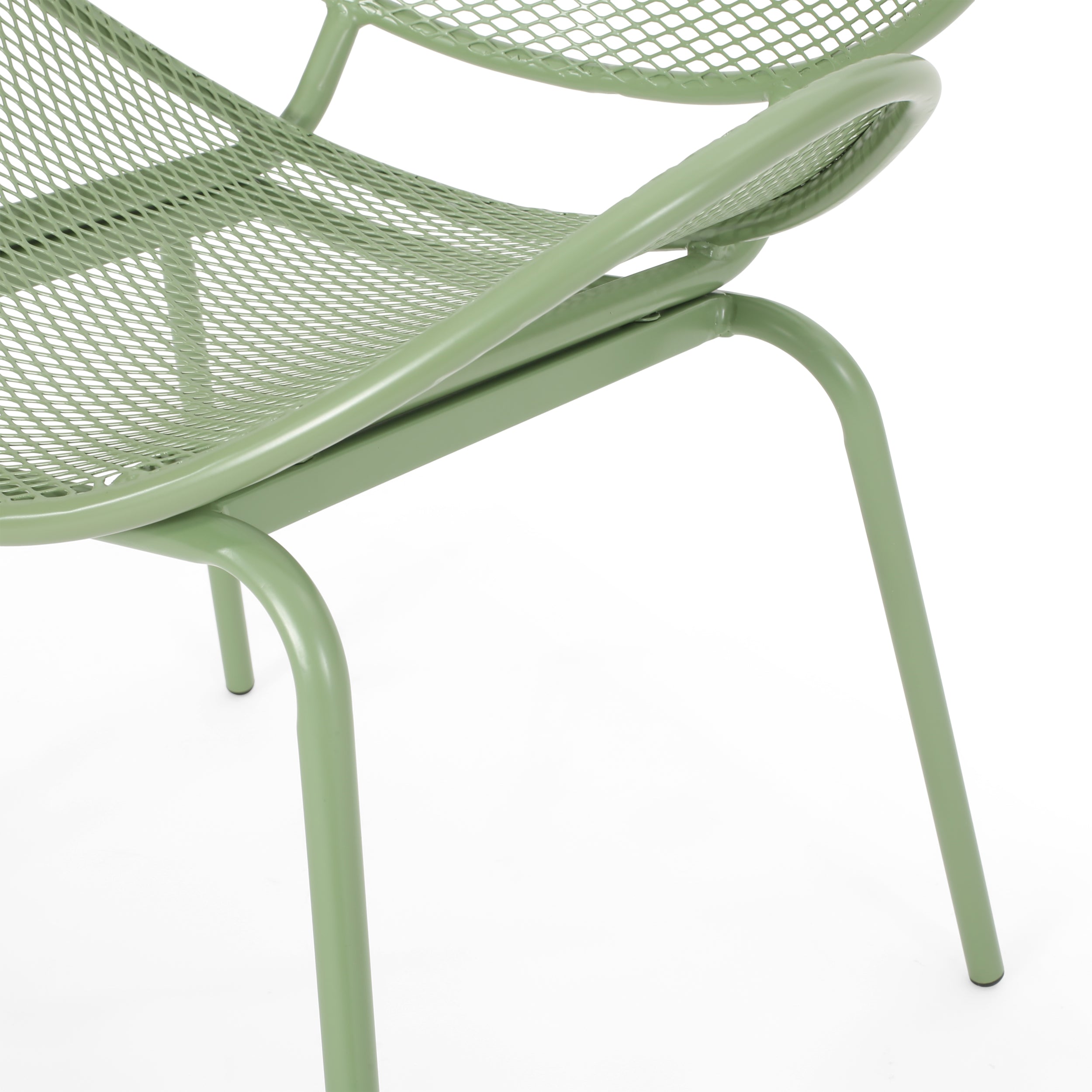 Modern Elba Chair Set With Mesh Seating And Retro Shell Design