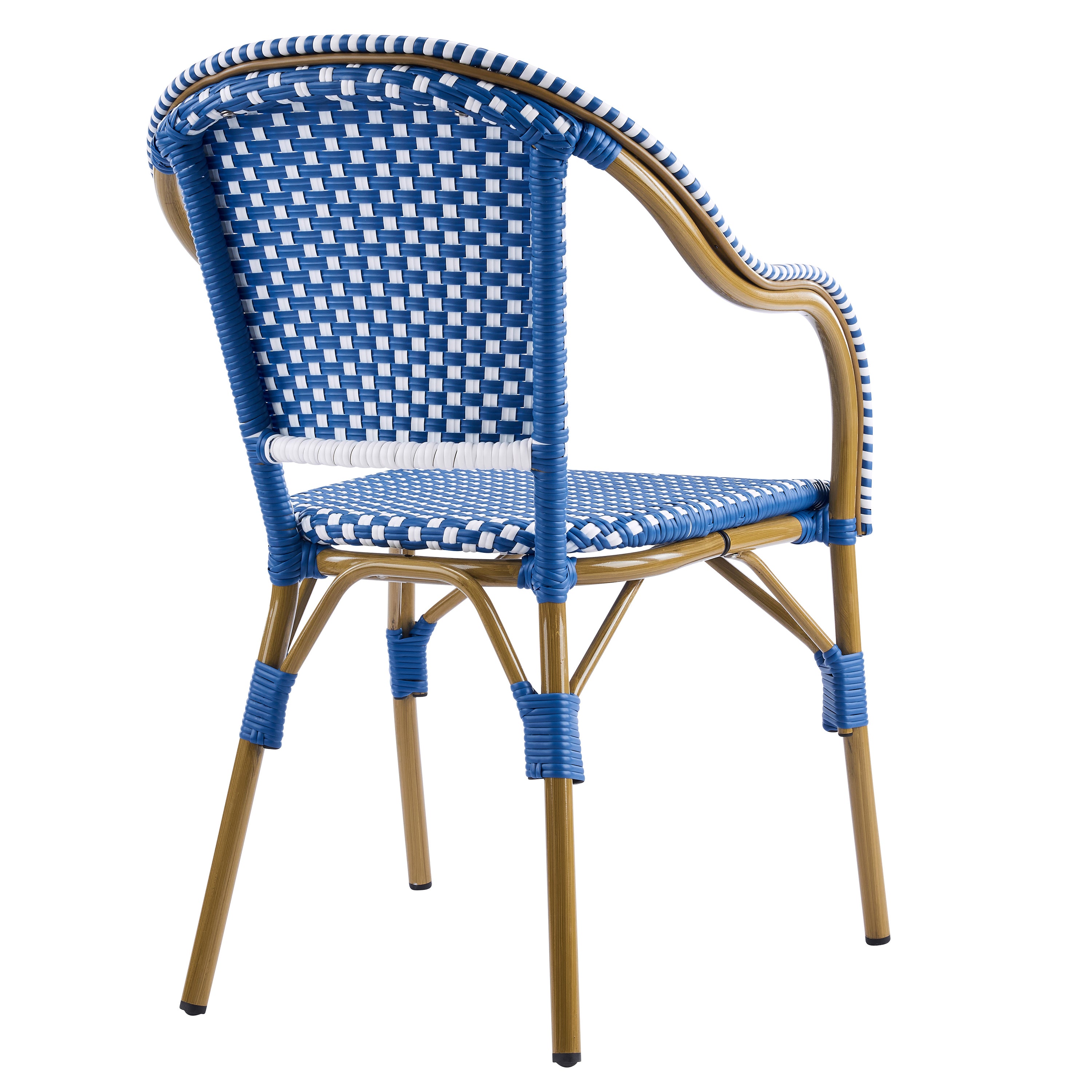 French Bistro Wicker Outdoor Dining Chair, Set of 2
