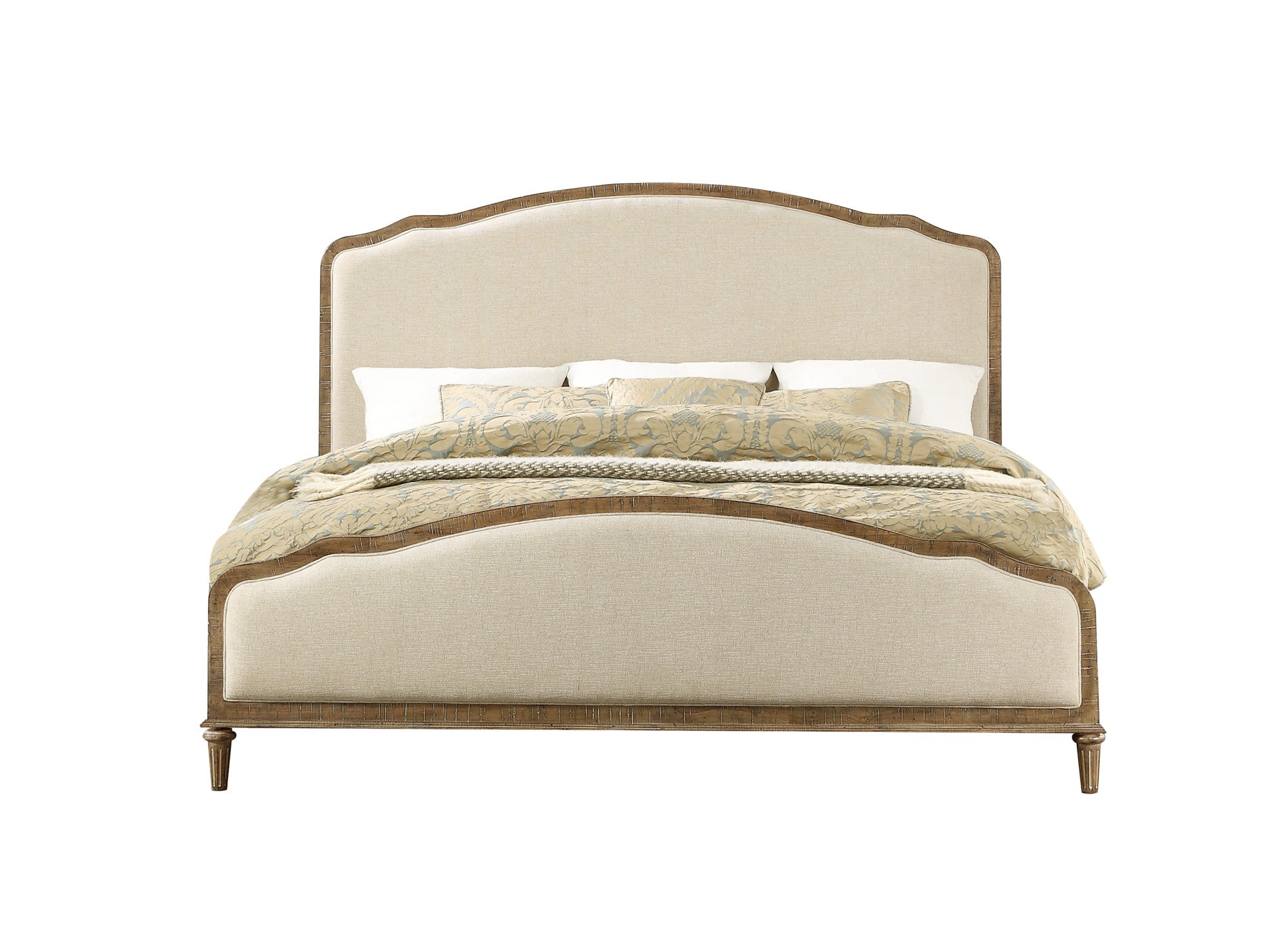 Brown Upholstered Bed