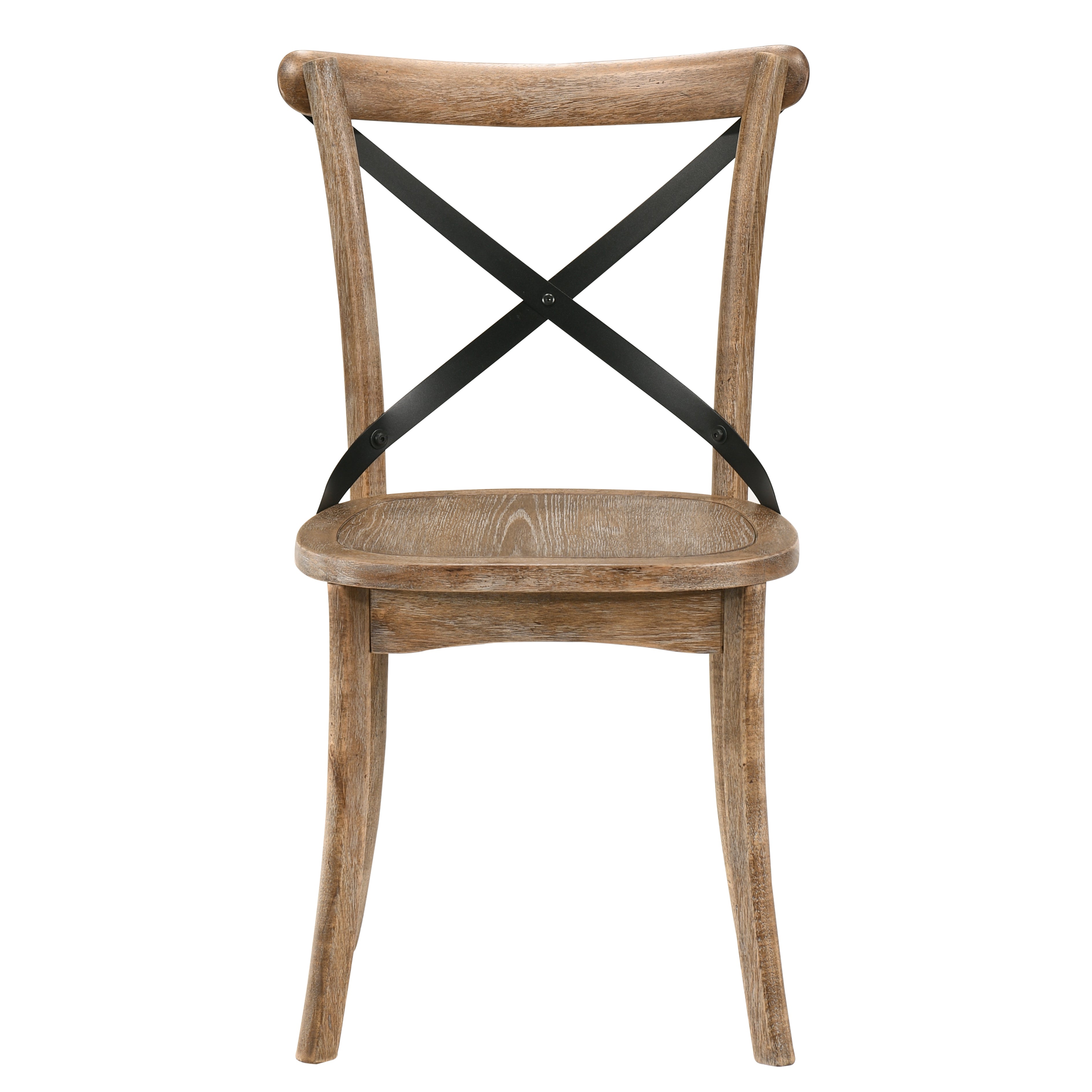 Rustic Oak Dining Chair, Set of 2
