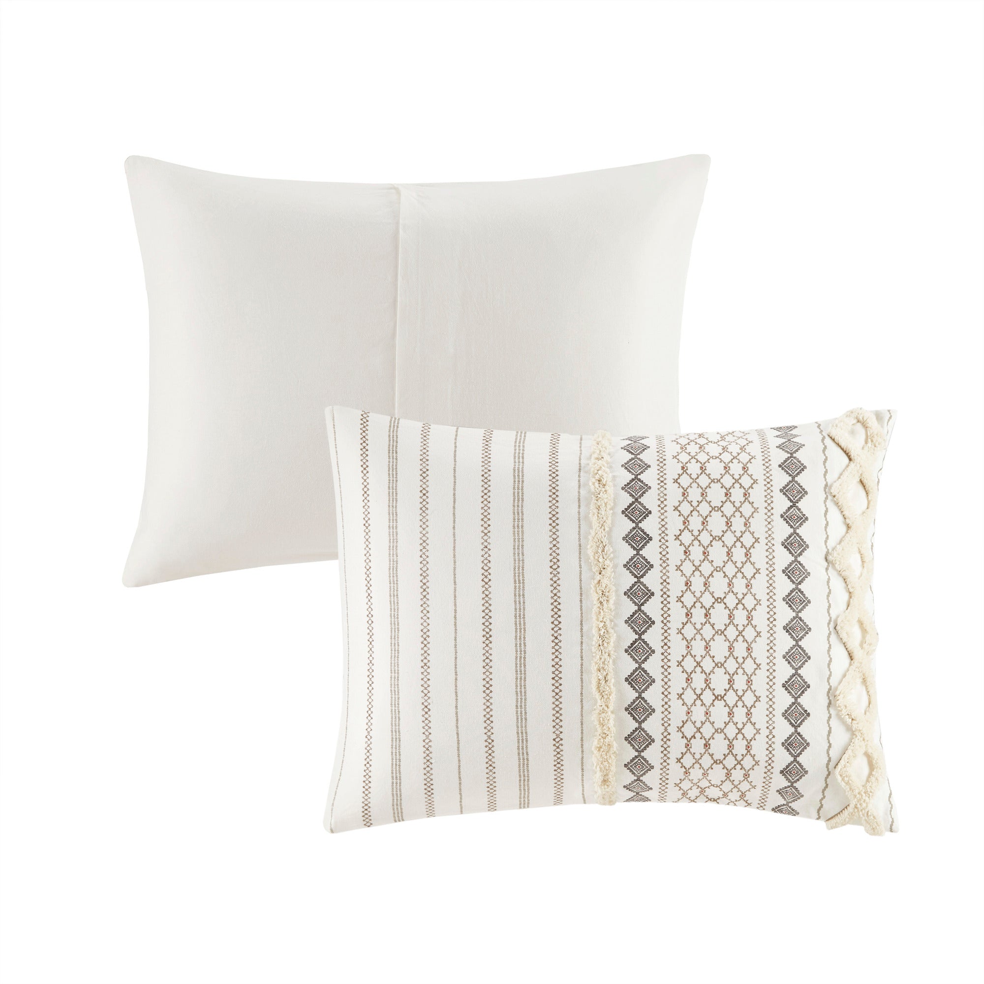 Imani Cotton Printed Comforter Set with Chenille