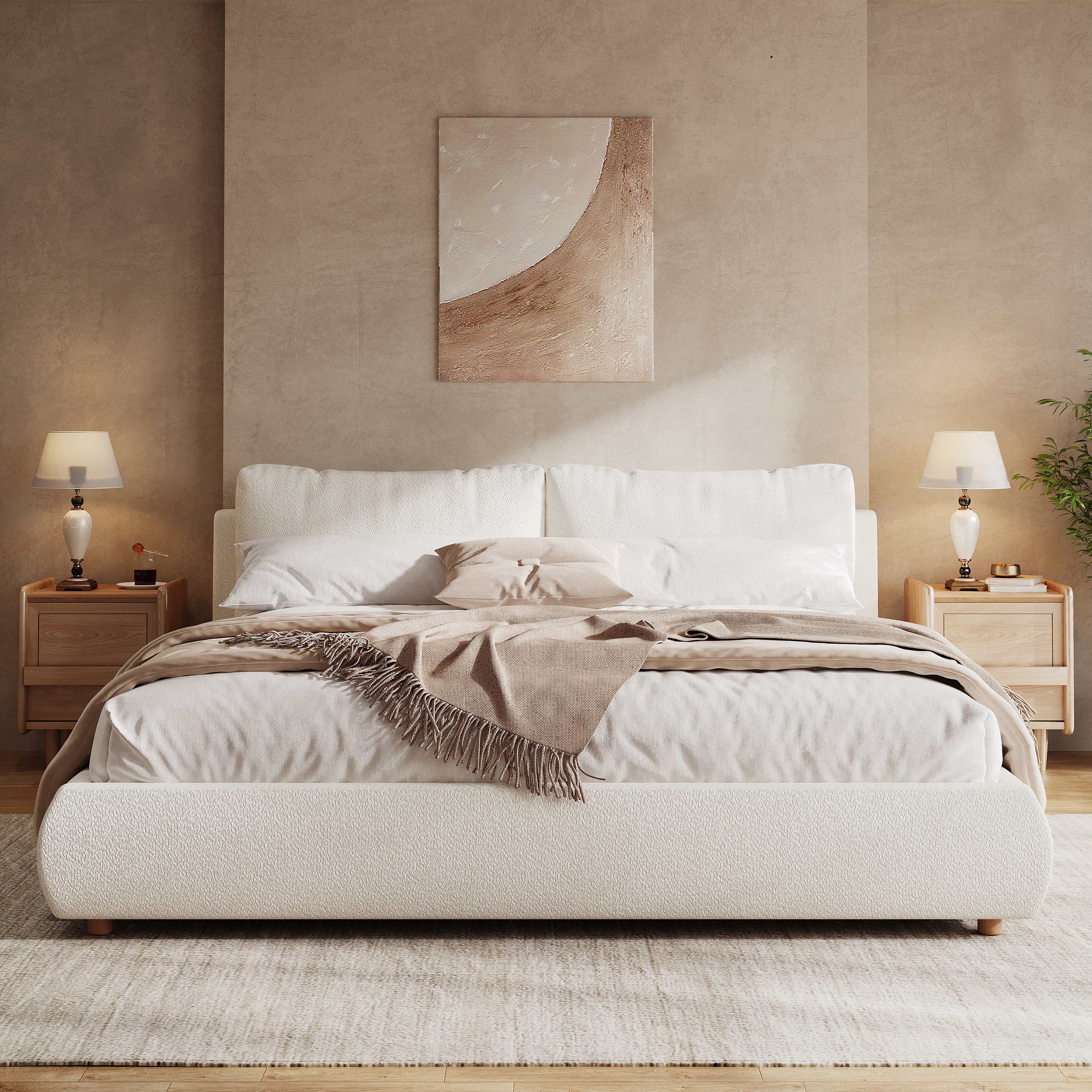 Upholstered Platform Bed