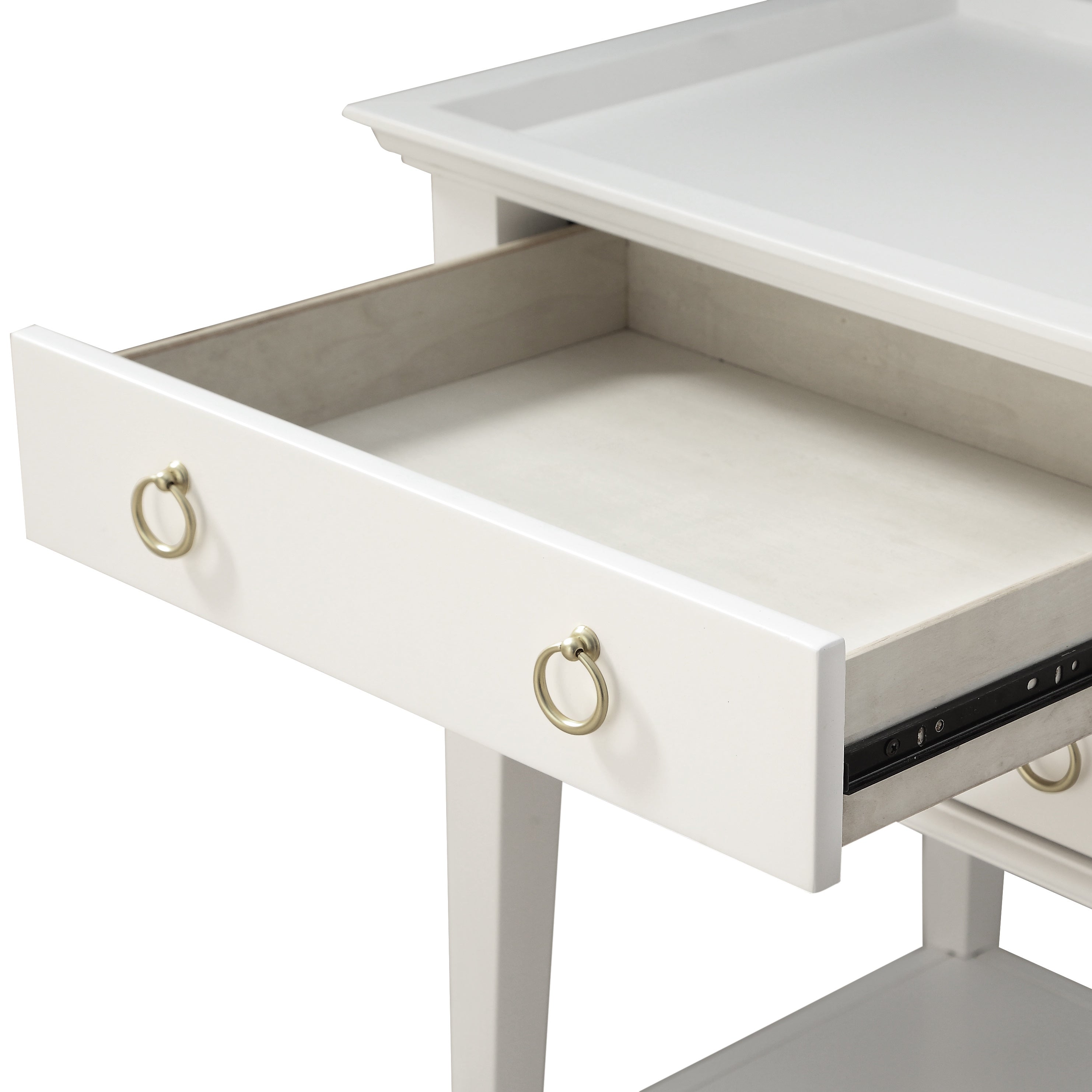 Carmona 2-Drawer Tray Top Nightstand