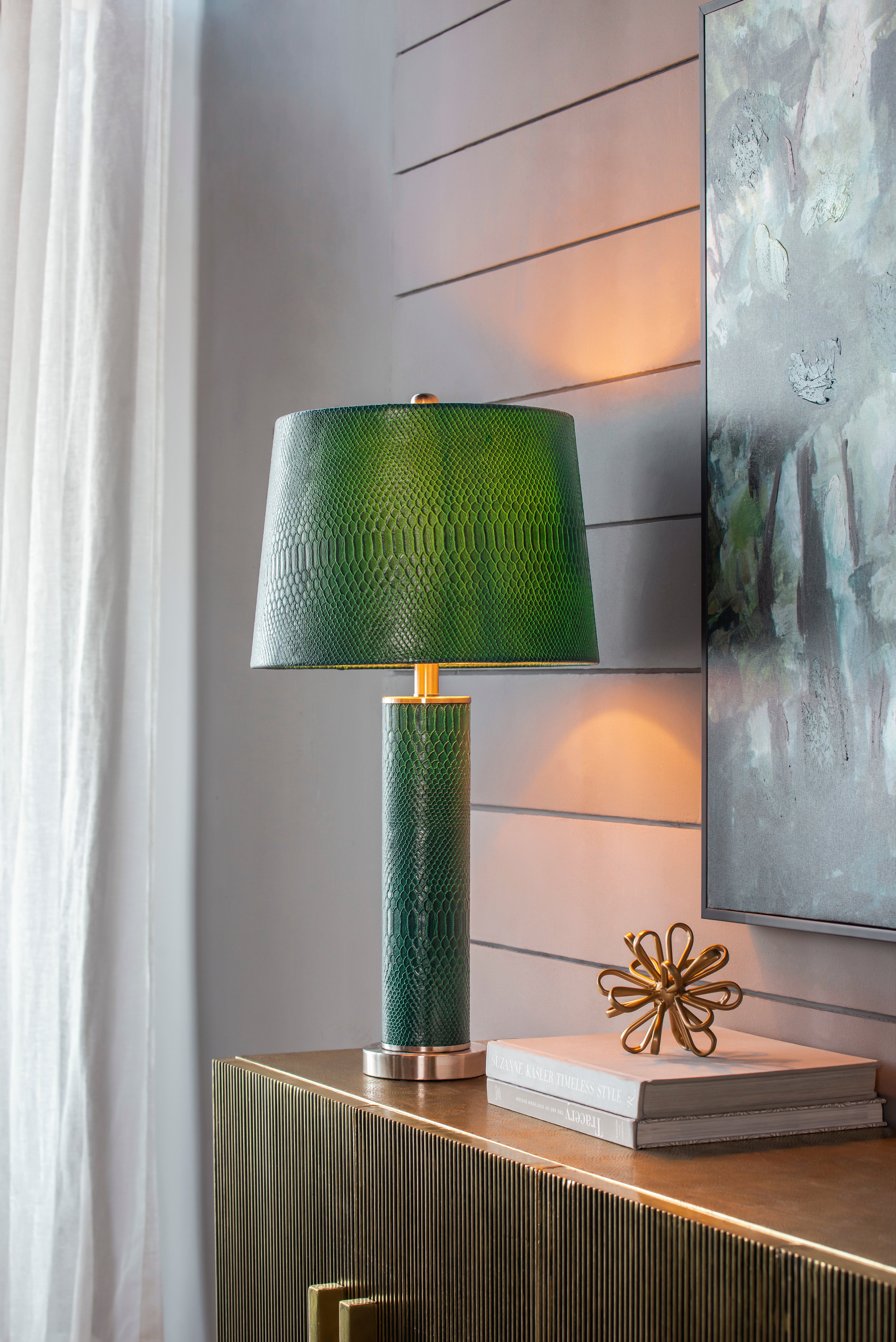 Leather Table Lamp