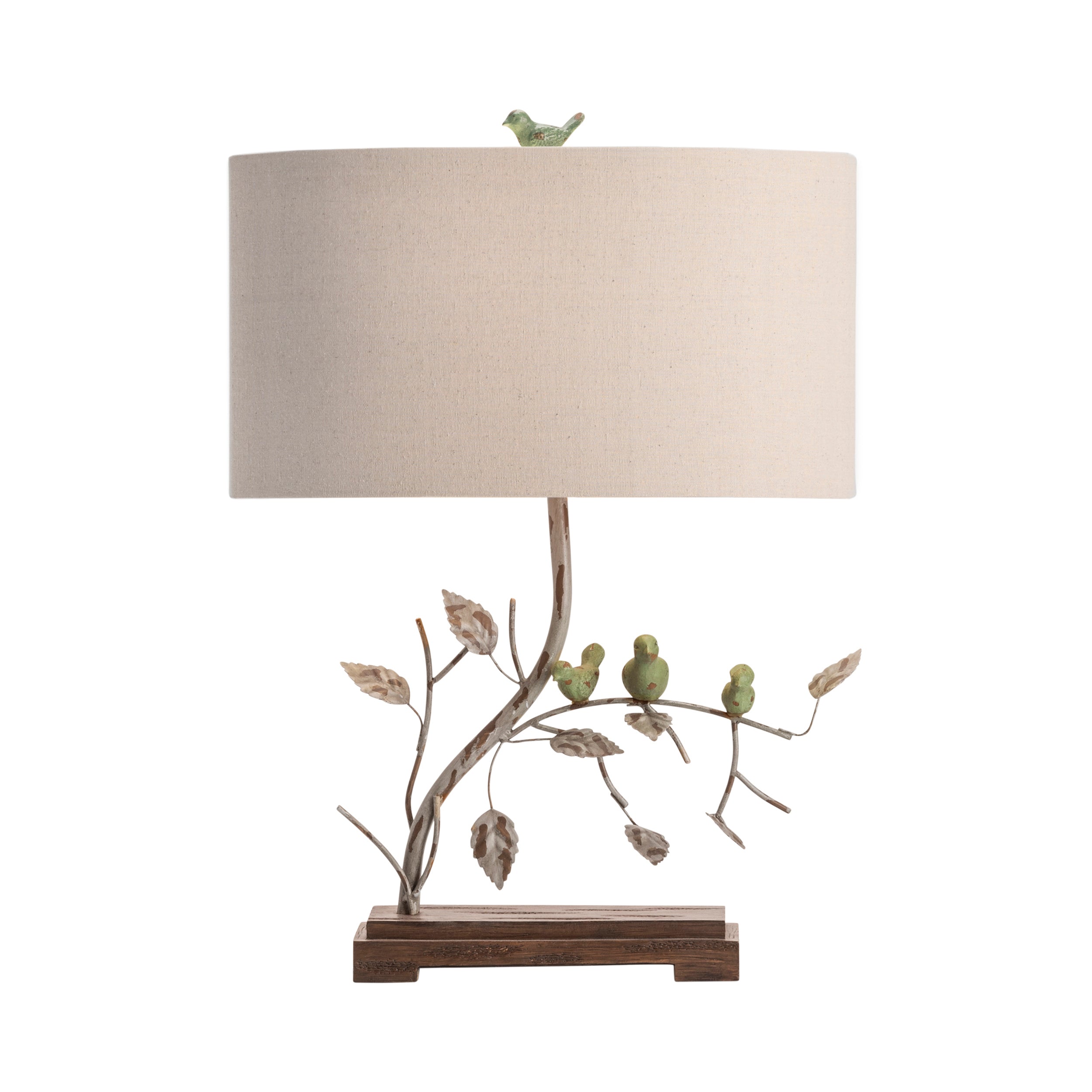 Leaf and Bird Table Lamp