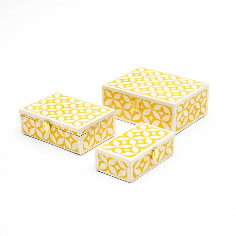 Gaynor Yellow Geometric Box