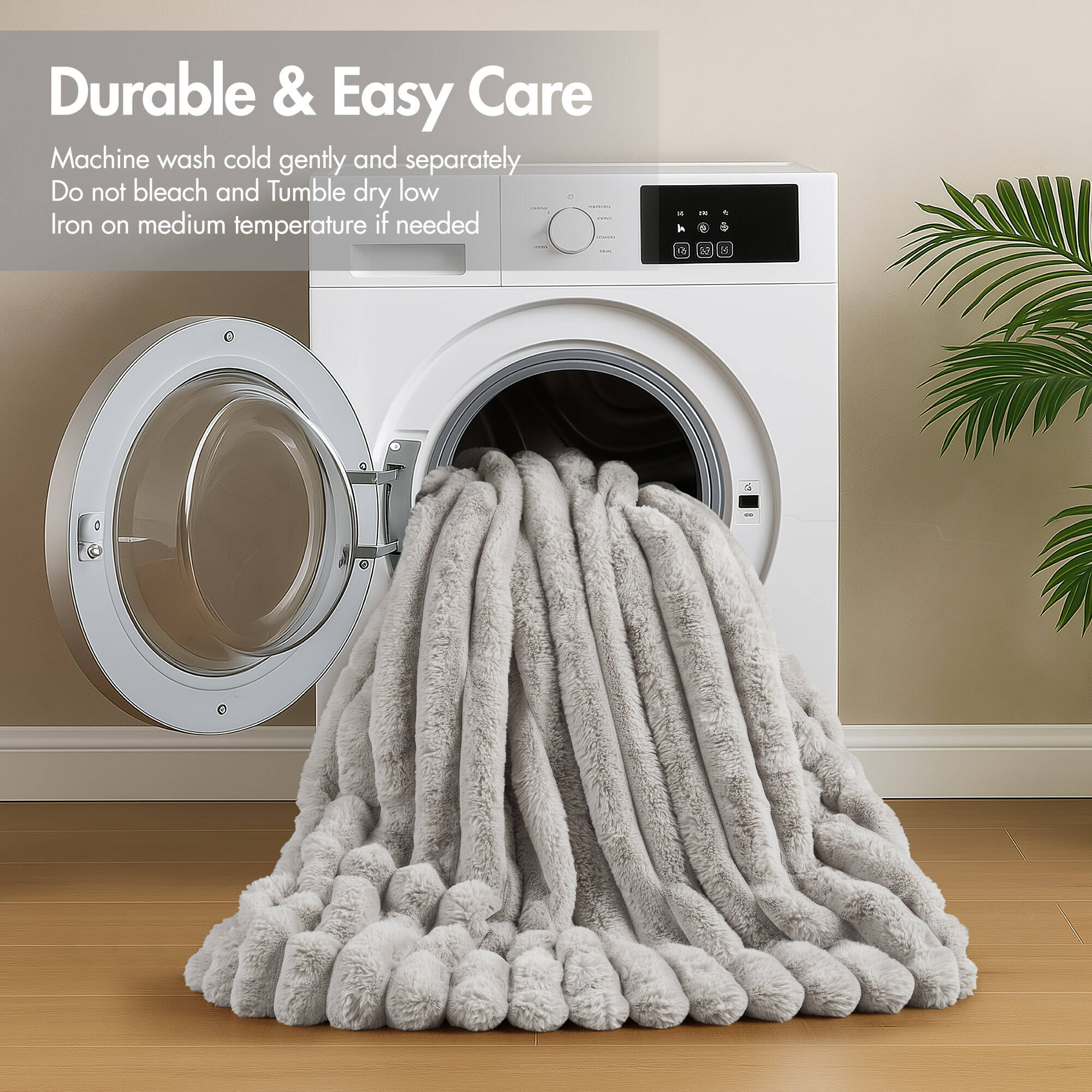 Ultrasoft Faux Fur Ribbed Comforter Set
