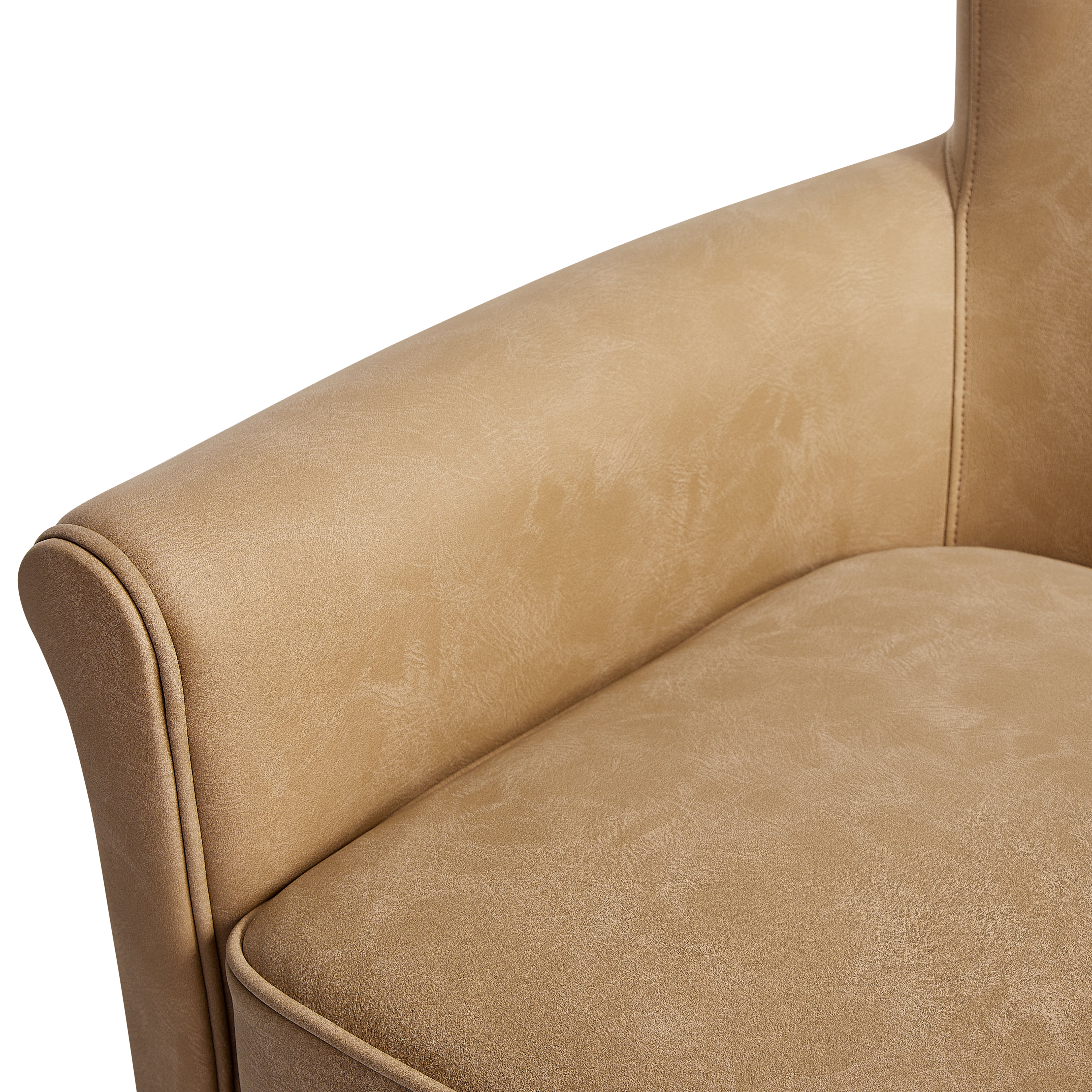 Westly Faux Leather Swivel Accent Chair