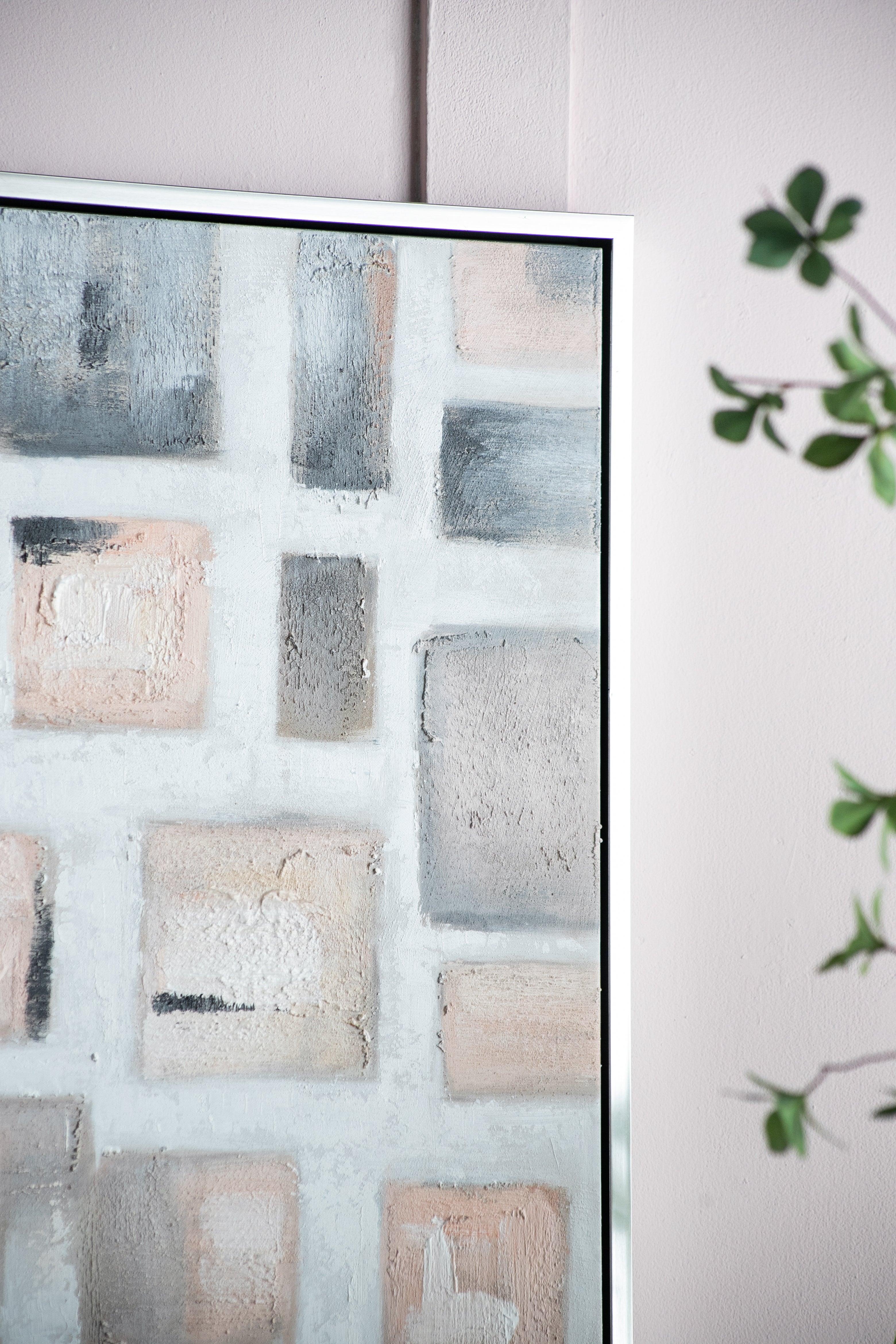 39.4x39.4' Cornerstone Framed Hand-painted Wall Art
