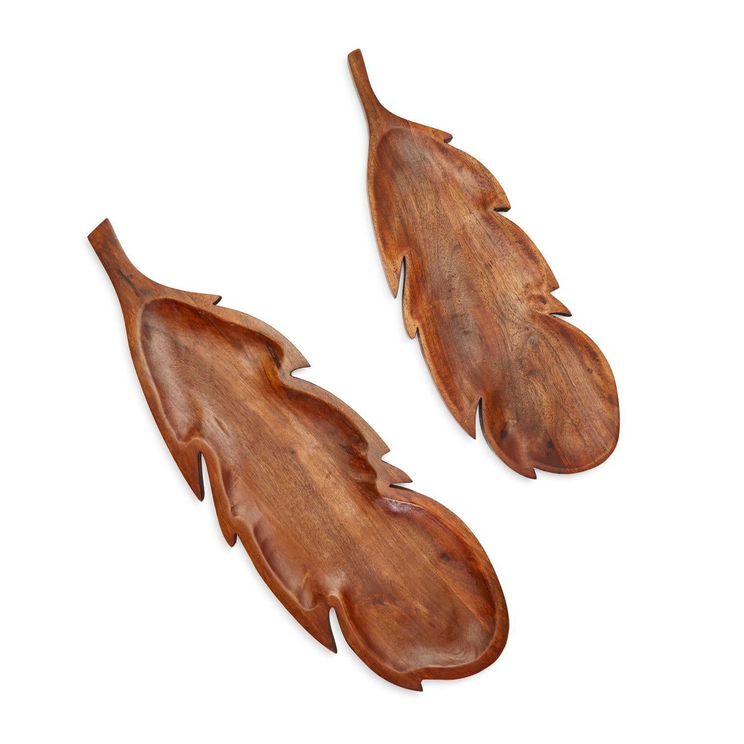 Feather Serving Boards Includes 2 Sizes, Set of 2
