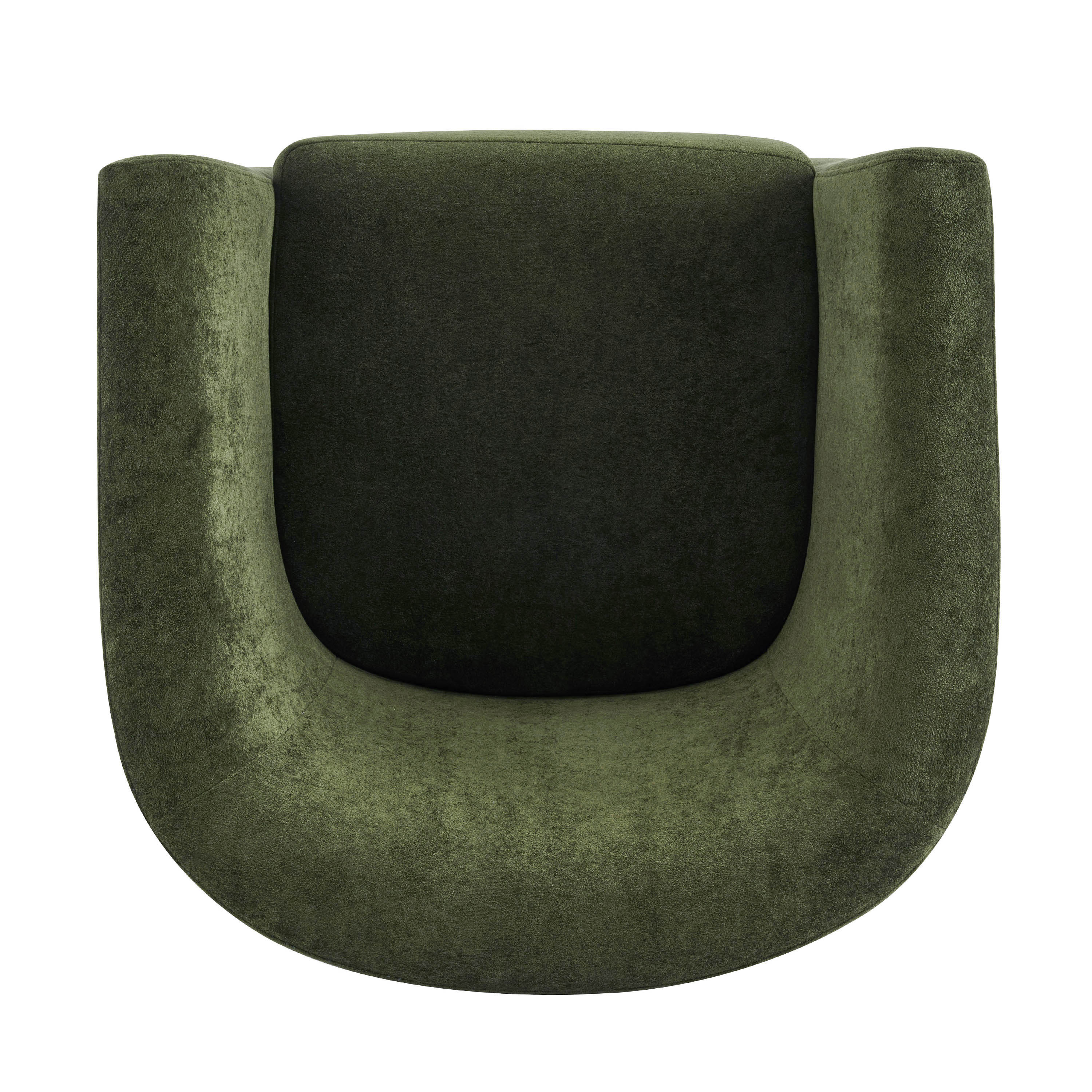 Wooden Base Swivel Accent Chair