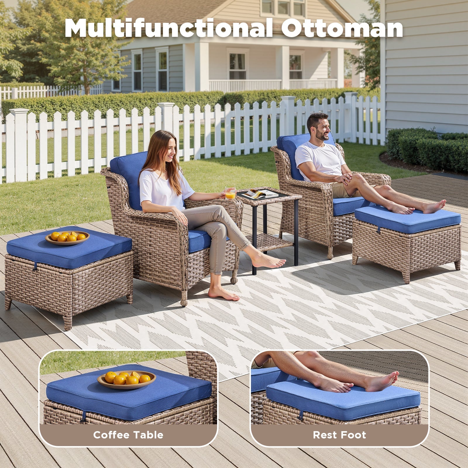 Avery 5 Piece Outdoor Lounge Set