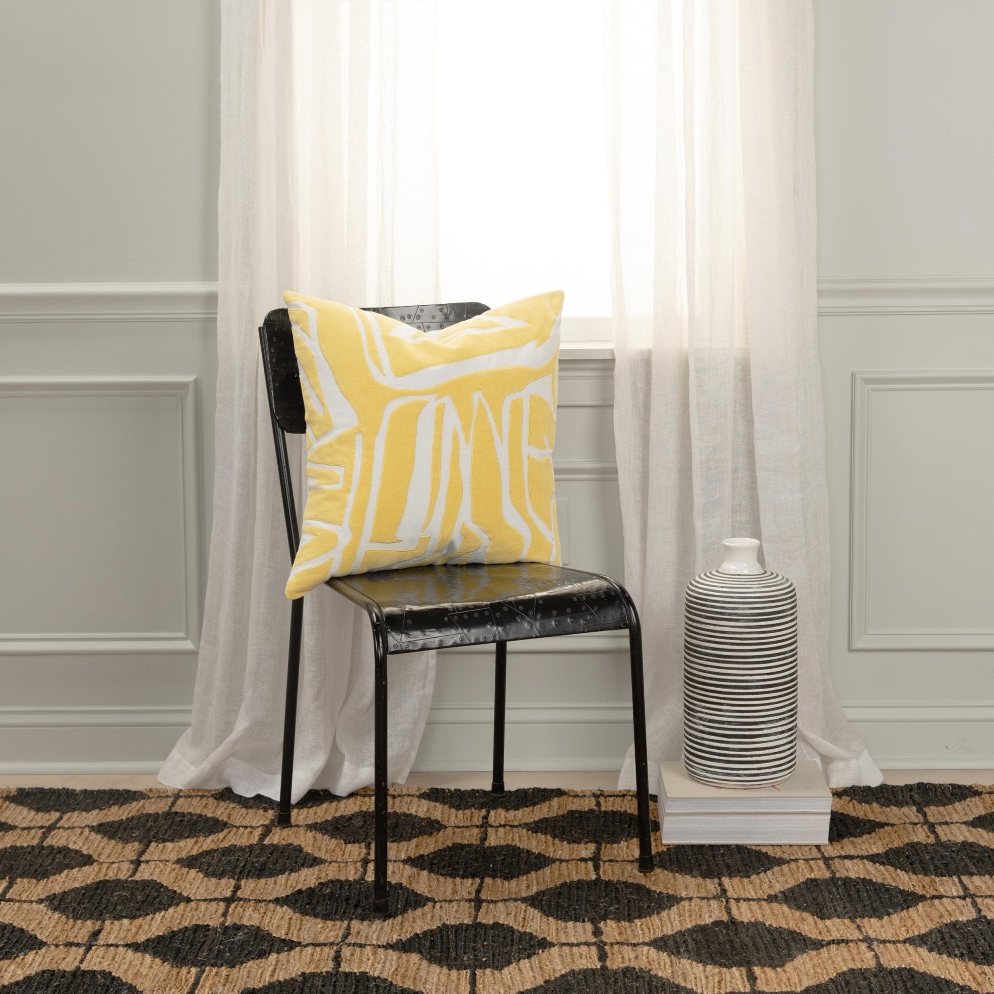 Abstract Decorative Throw Pillow - Square Pillows