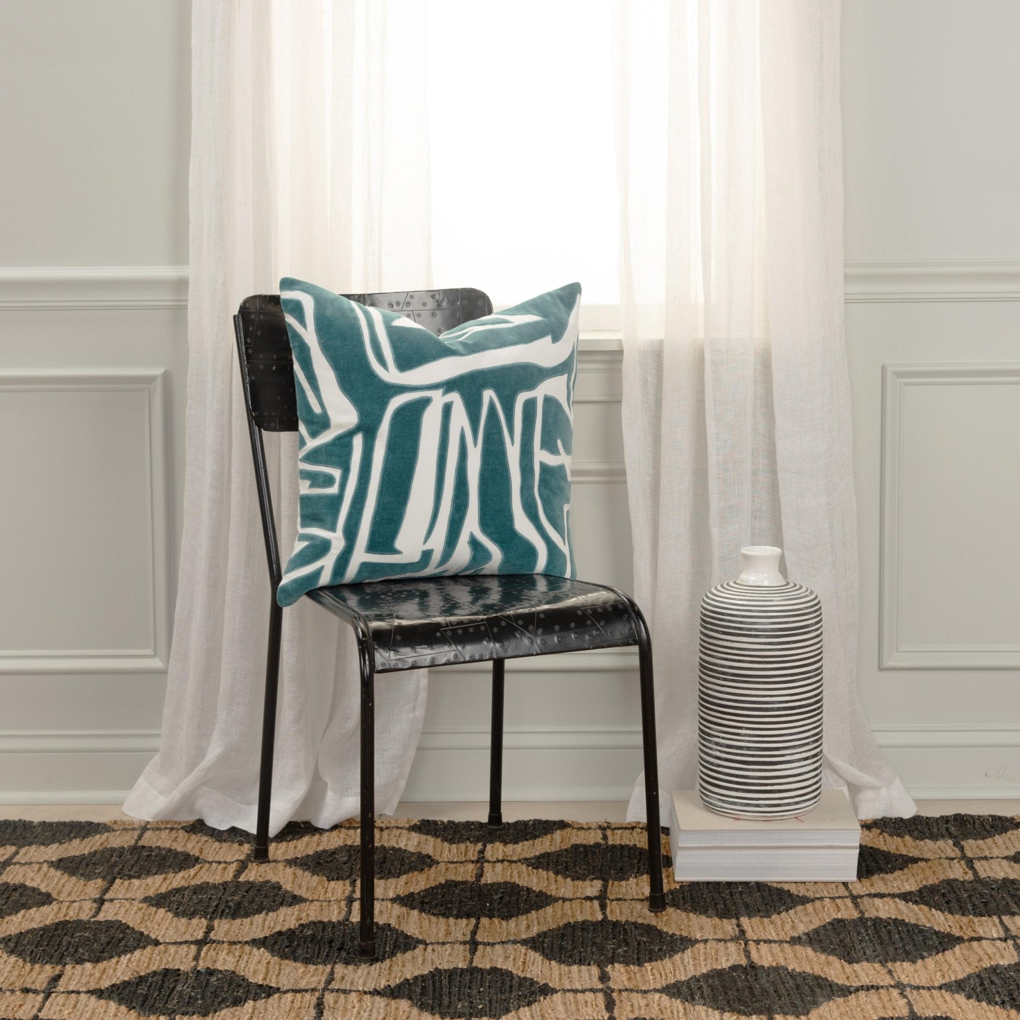 Abstract Decorative Throw Pillow - Square Pillows