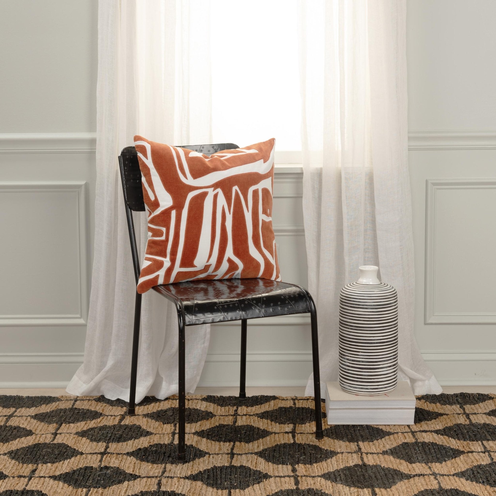 Abstract Decorative Throw Pillow - Square Pillows